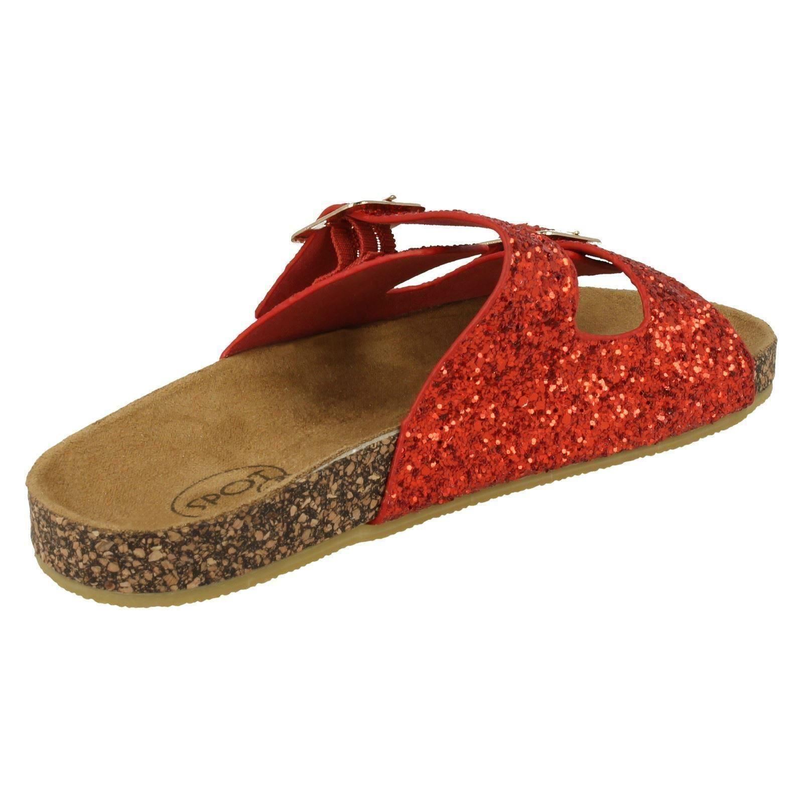 Mädchen Spot On Glitzer "Sandalen" - Bild 24 von 37