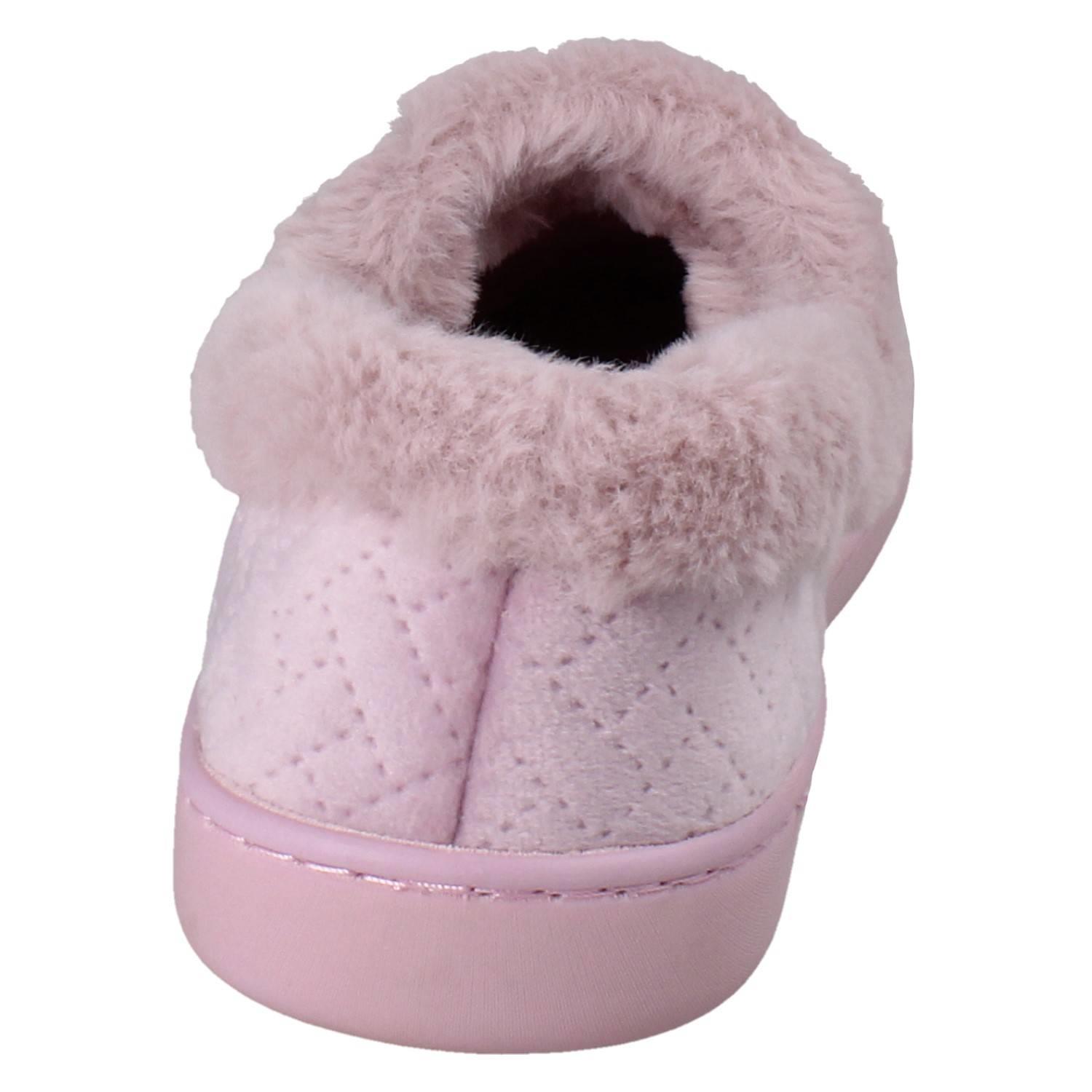 Ladies Clarks Wide Fitting Faux-Fur Woven Quilted Textile Slippers *Twyla Star* - Picture 5 of 19