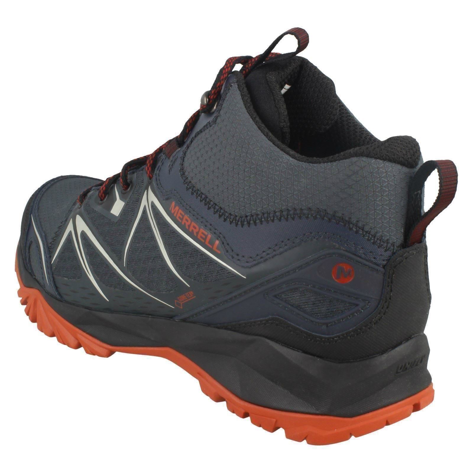 mens merrell leather waterproof walking boots capra