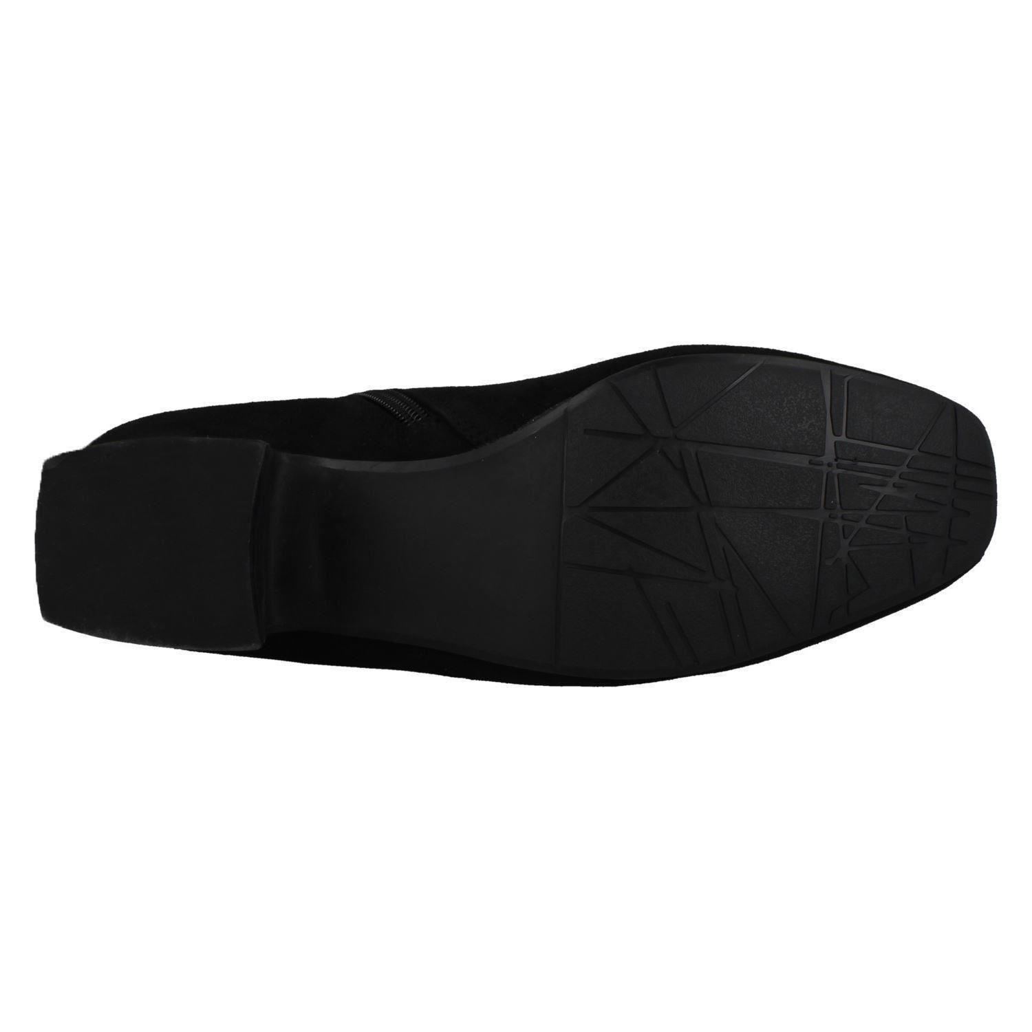 Ladies Spot On Mid Heel Ankle Boots - Picture 19 of 19