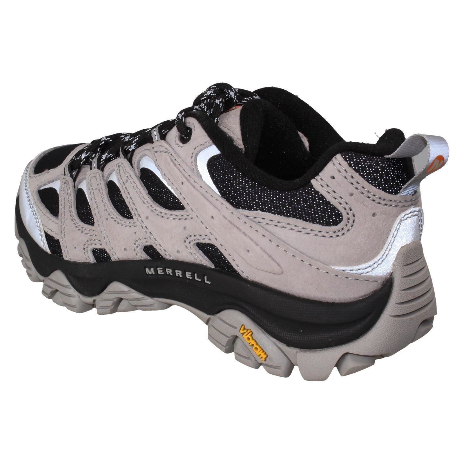 Ladies Merrell Vibram With A Sole Lace Up Walking Shoes 'Moab 3 Reflective' - Picture 7 of 10