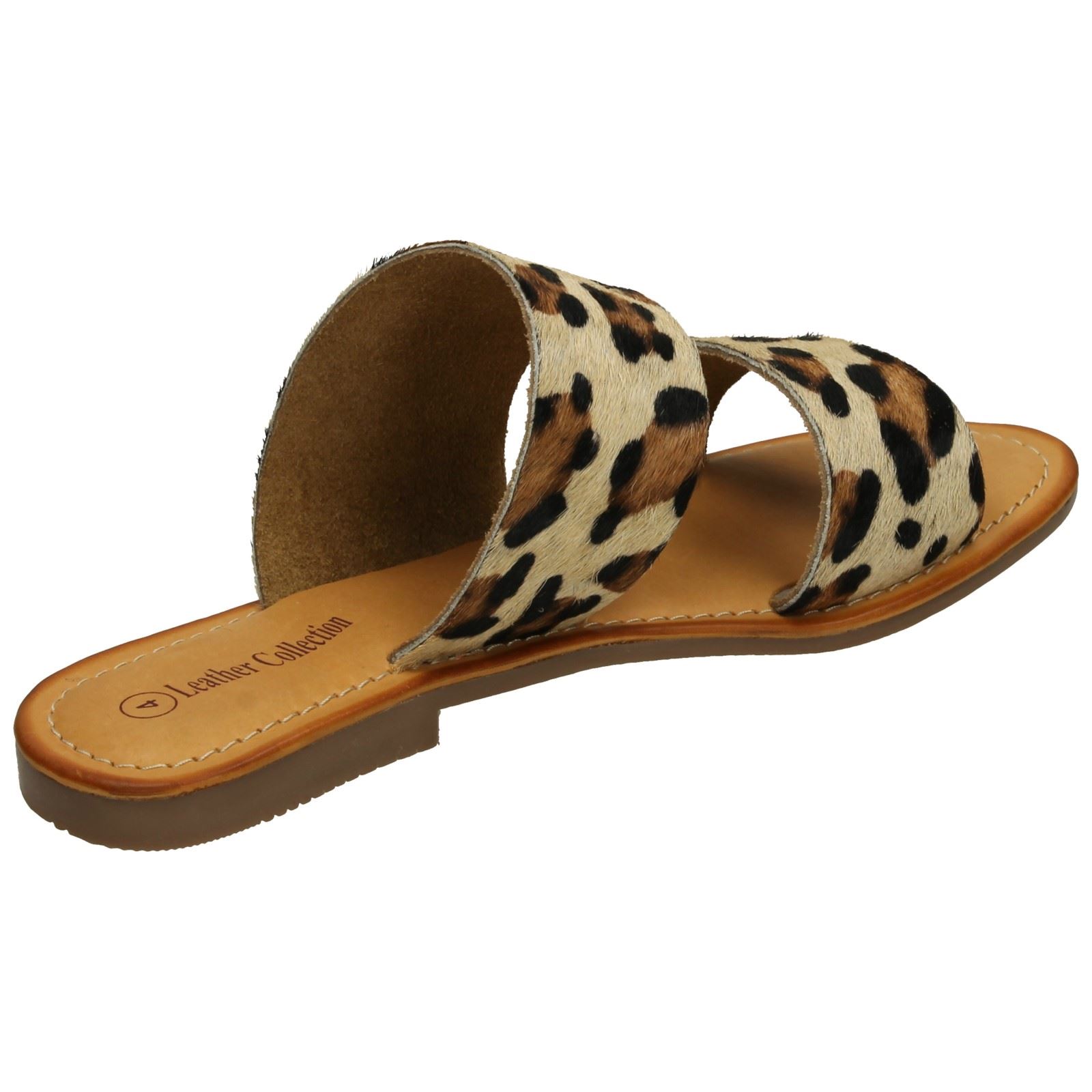 Ladies Leather Collection Double Strap Mules - Picture 24 of 28