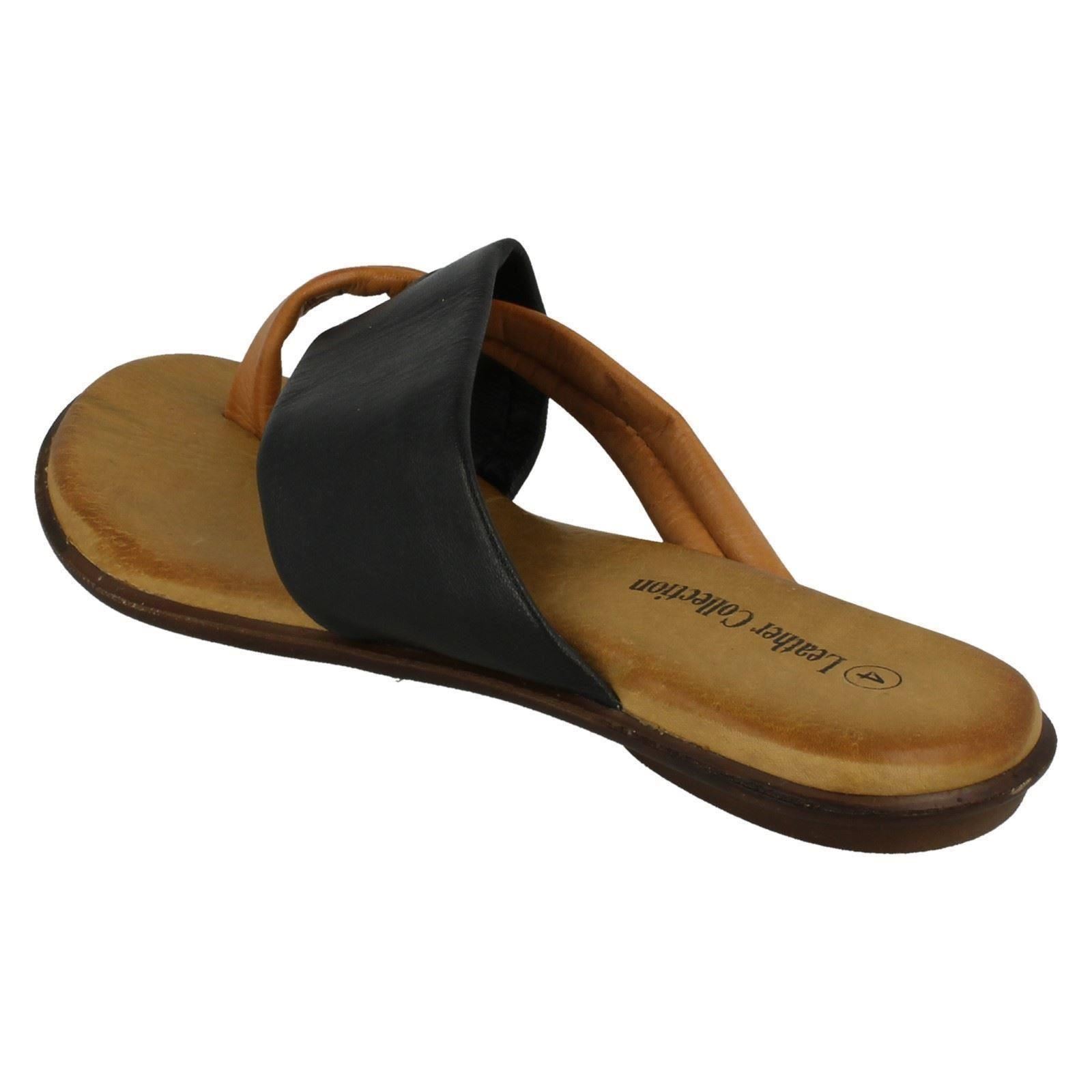 Ladies Leather Collection Toe Post - Summer Sandals | eBay