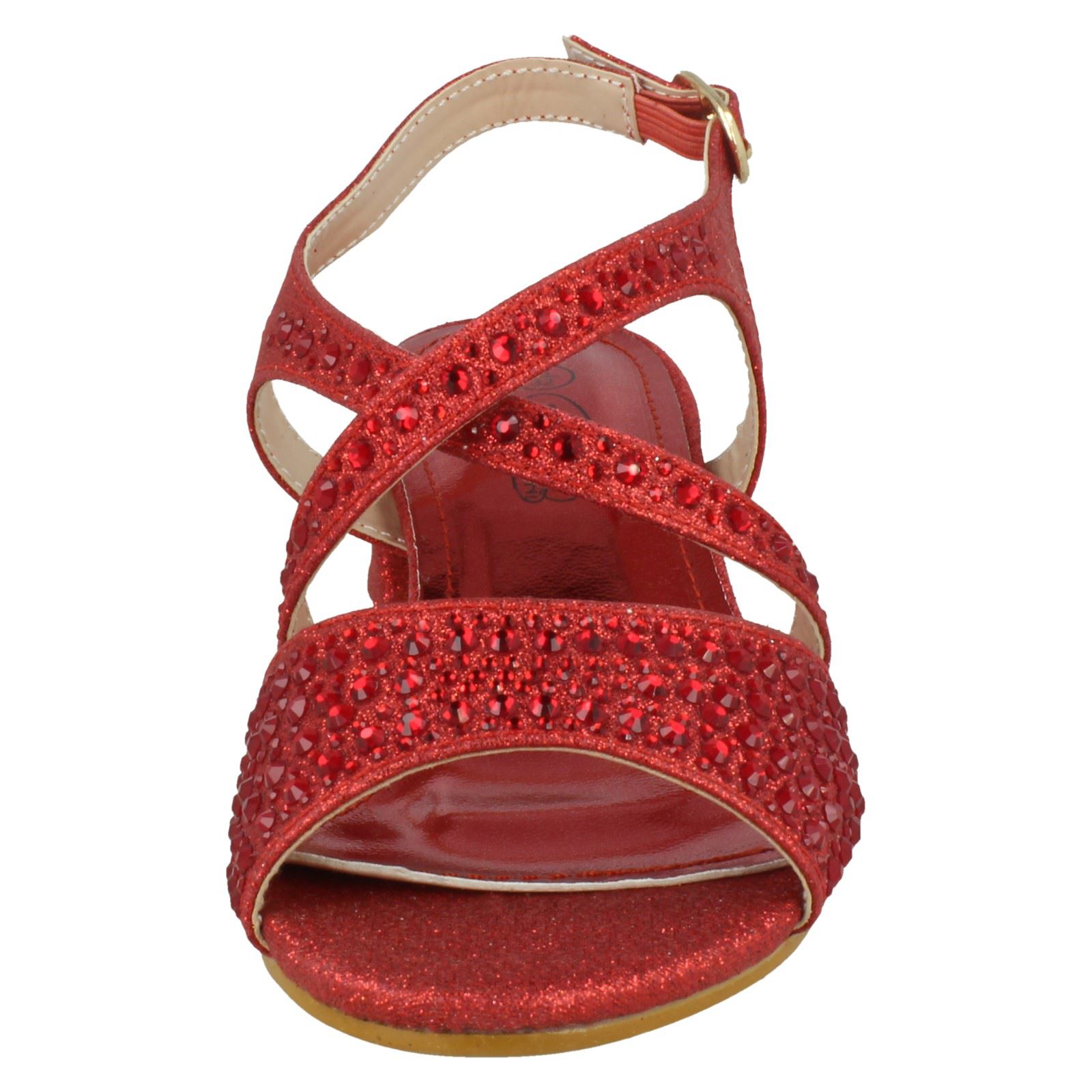 Girls Spot On Mid Heel Mule Sandals | eBay