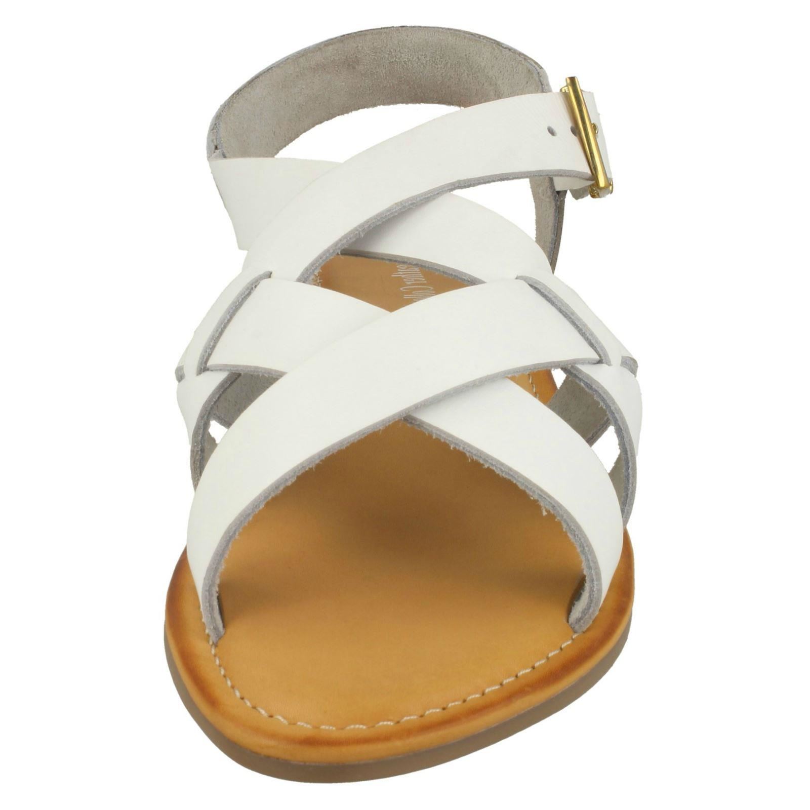 Damen Leather Collection Schnalle Sandalen mit Riemchen - Bild 27 von 28