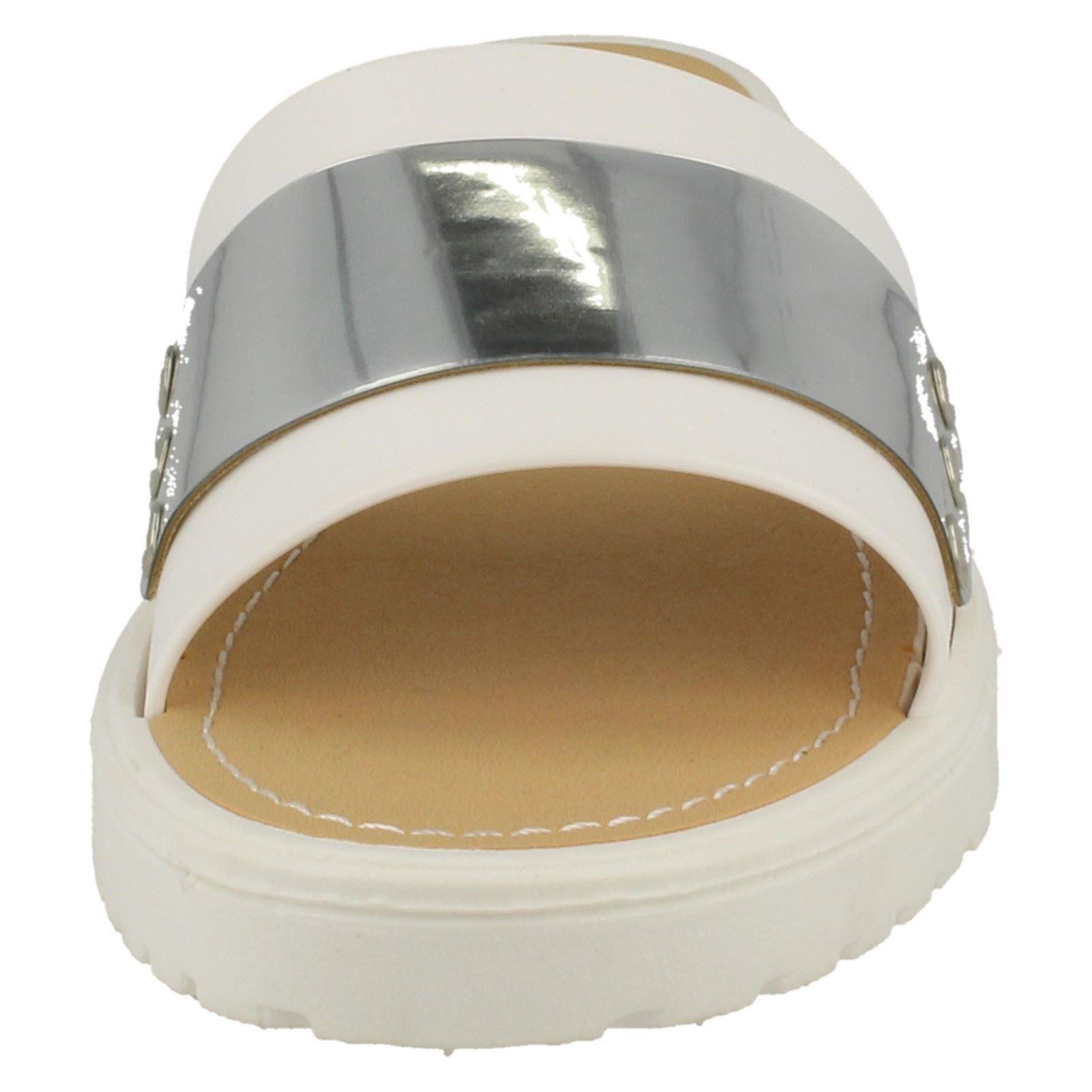 Savannah Damen flache Pantoletten mit Metalldetails - Bild 27 von 28