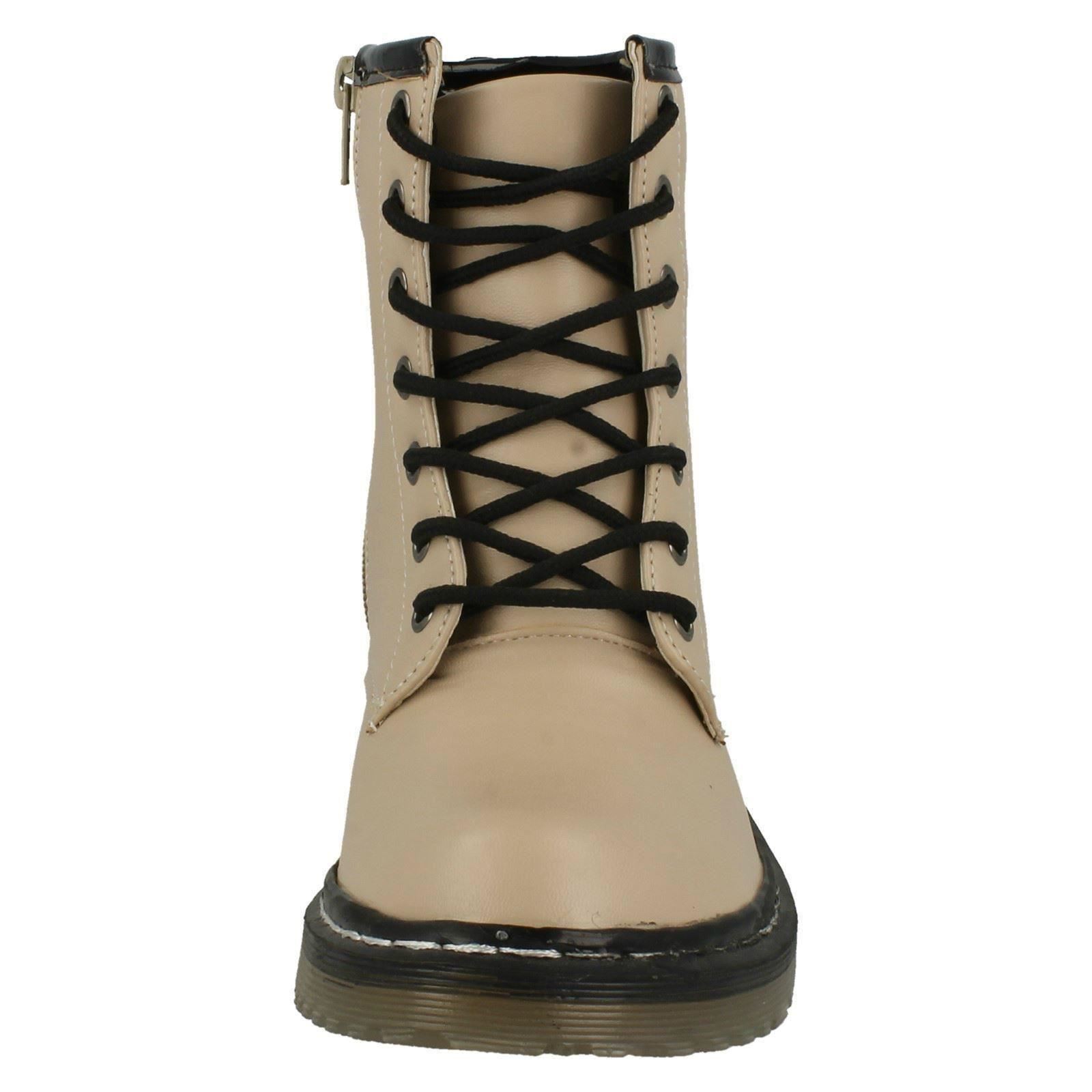 Girls Spot On Doc Martin Styled Boots eBay