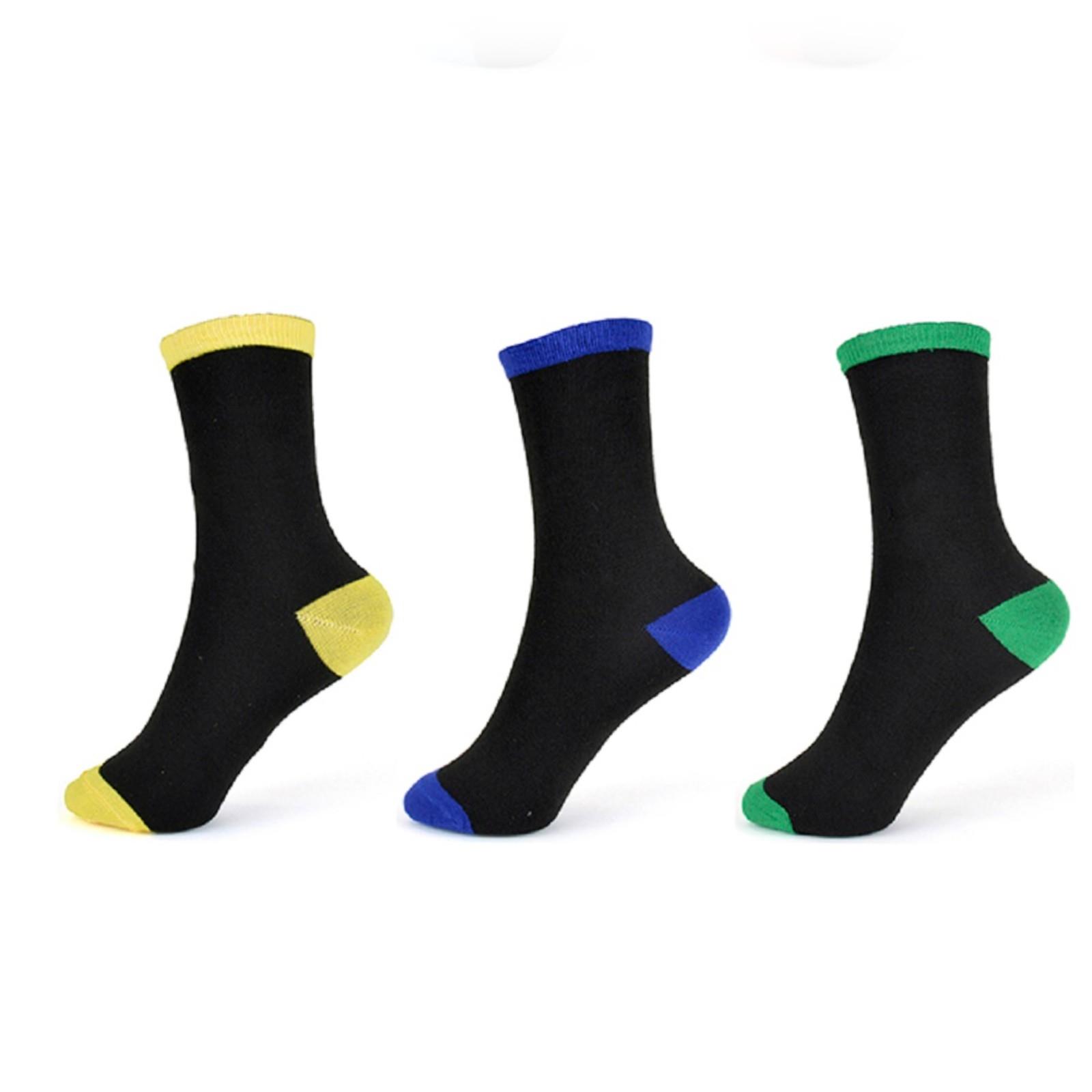 Boys RJM Contrast Heel and Toe Socks SK321 - Picture 3 of 7
