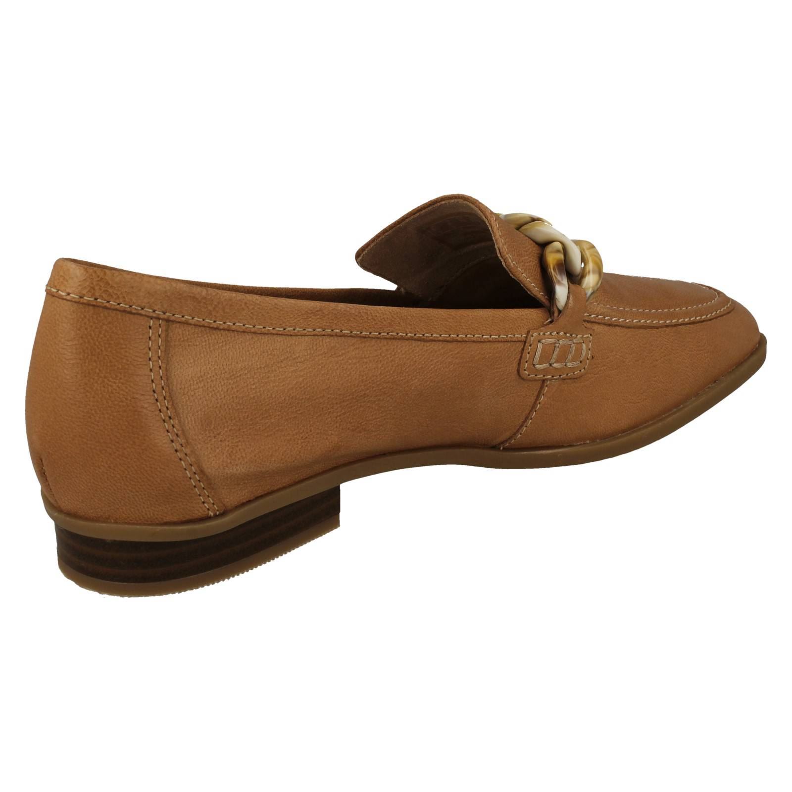 Mujer Clarks Cuero Suave Punta Cuadrada Mocasines Estilo Smart Zapatos: Sarafyna - Picture 33 of 55