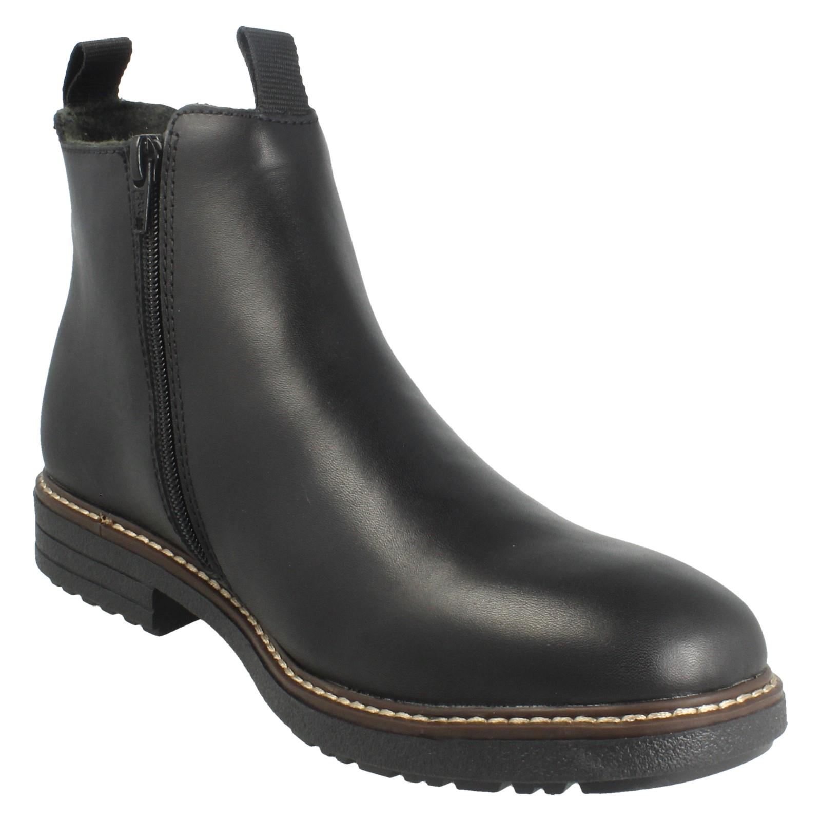 Mens Rieker Smart Zip Up Chelsea Boots 33180 - Picture 8 of 10
