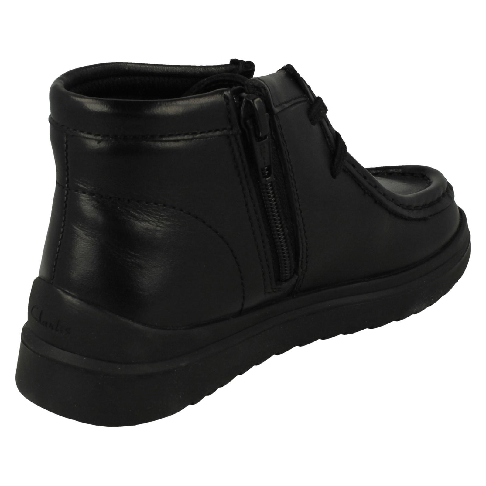 Boys Clarks Ankle Boots Ideal For School 'Goal Wally K' - Picture 9 of 10