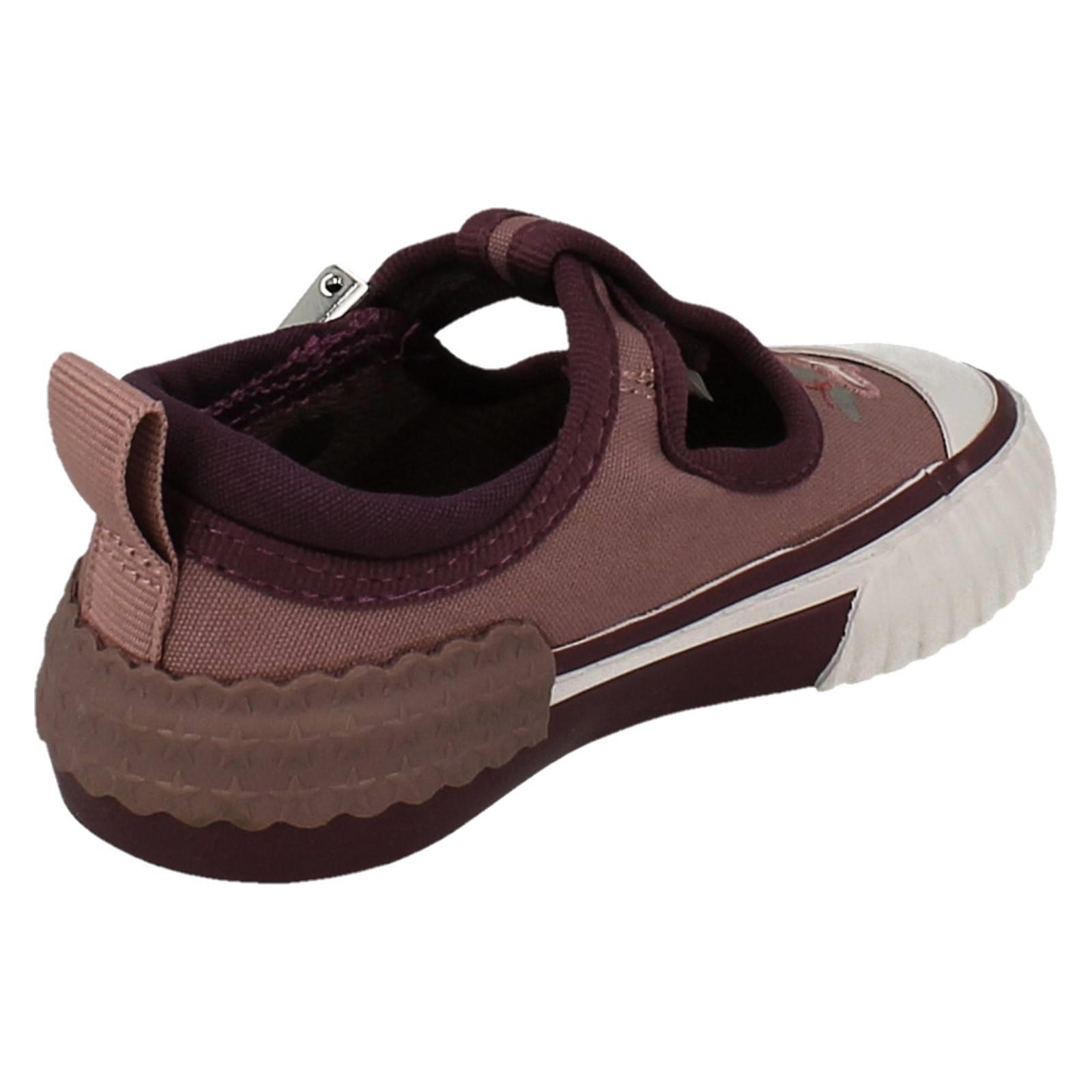 Girls Clarks Canvas T-Bar Foxing Pet T - Picture 6 of 10