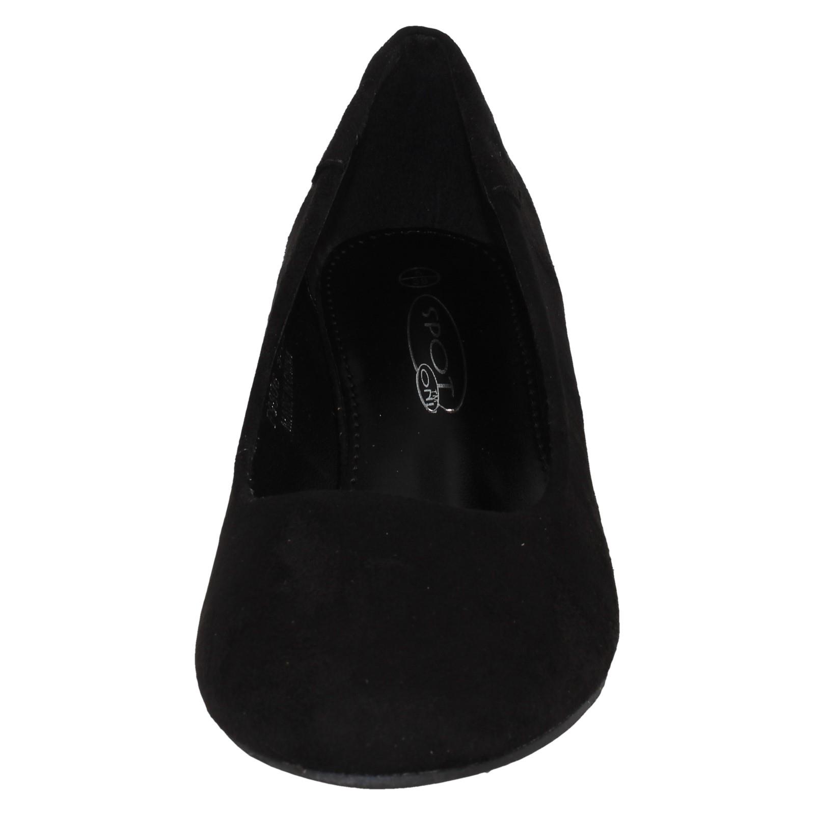 Ladies Spot On Low Wedge Court Shoes *F9R806* - Picture 5 of 37