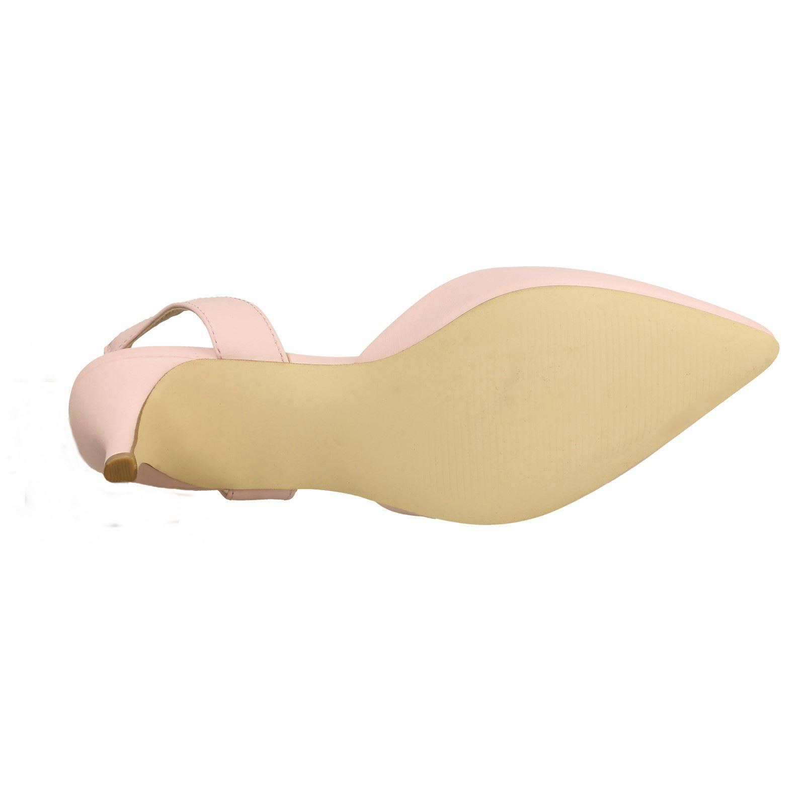 Ladies Spot On Slingback Shoes Heels *F9R0057* - Picture 55 of 73