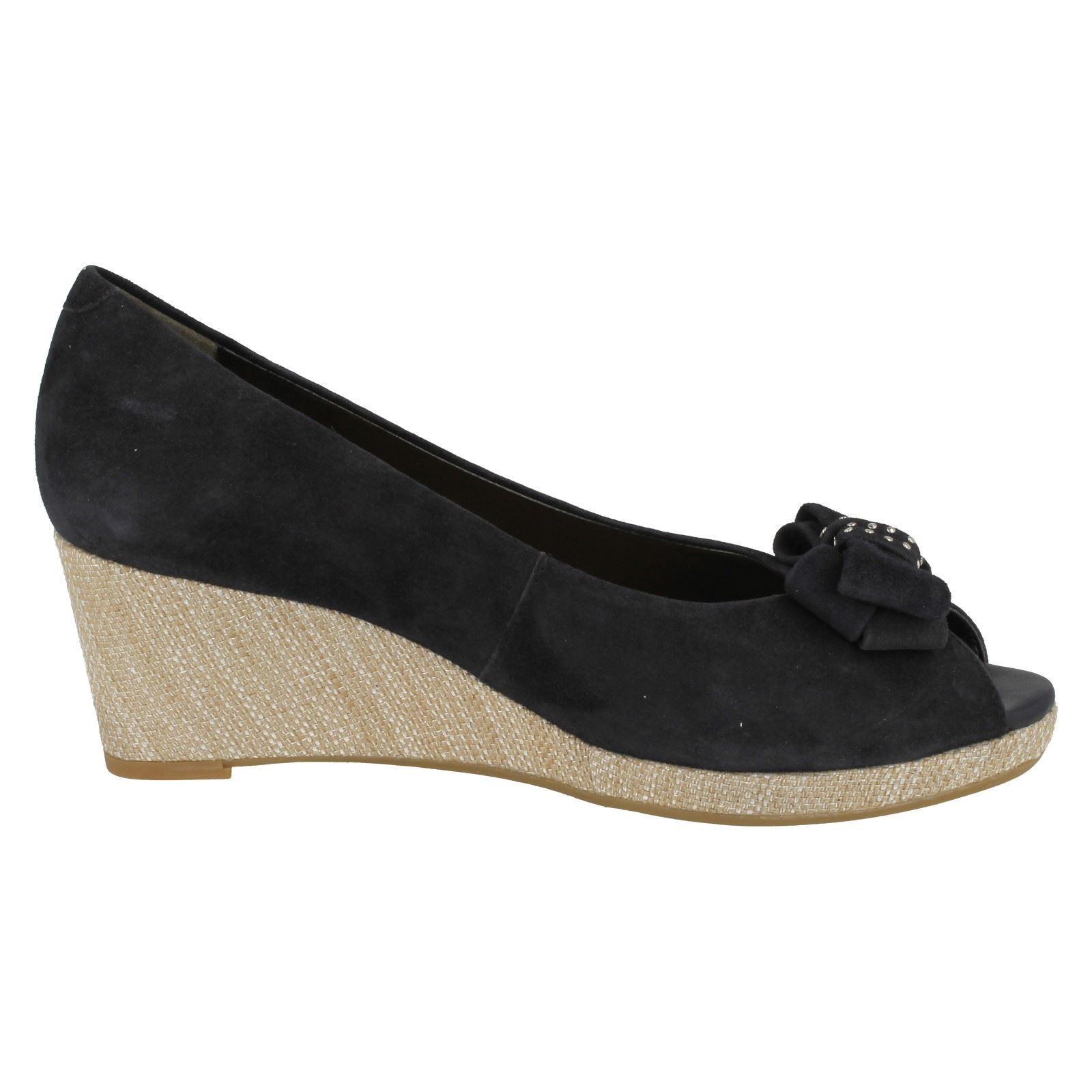 van dal peep toe wedge shoes
