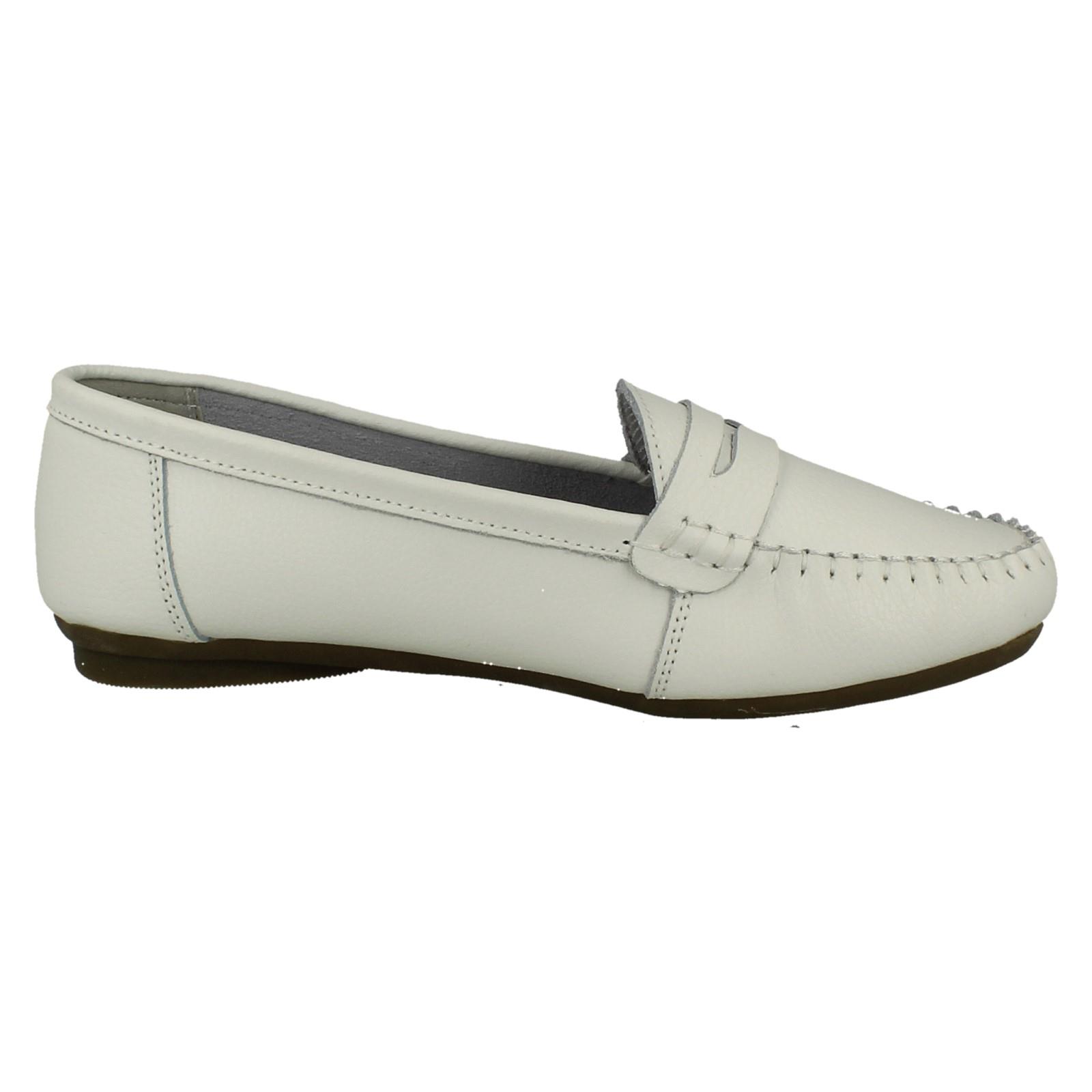 Ladies Down To Earth Leather Shoes F8R0445 - Picture 61 of 64