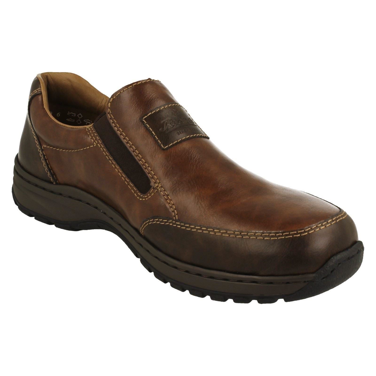 Mens Rieker Casual Extra Wide Slip On Shoes '03354' - Picture 4 of 10