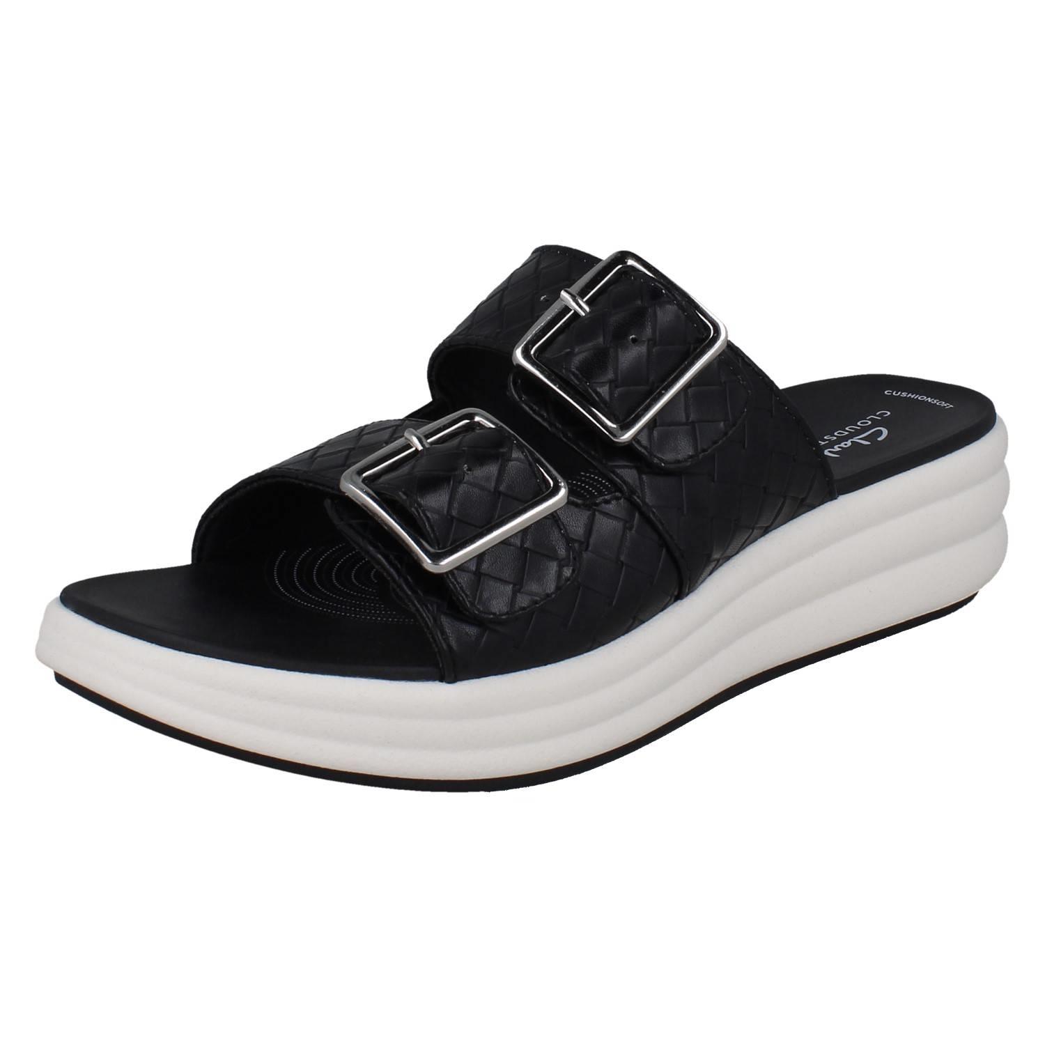 Mujer Clarks Cloudsteppers Sintético Tejido Hebilla Sandalias: Drift Hebilla - Imagen 2 de 19