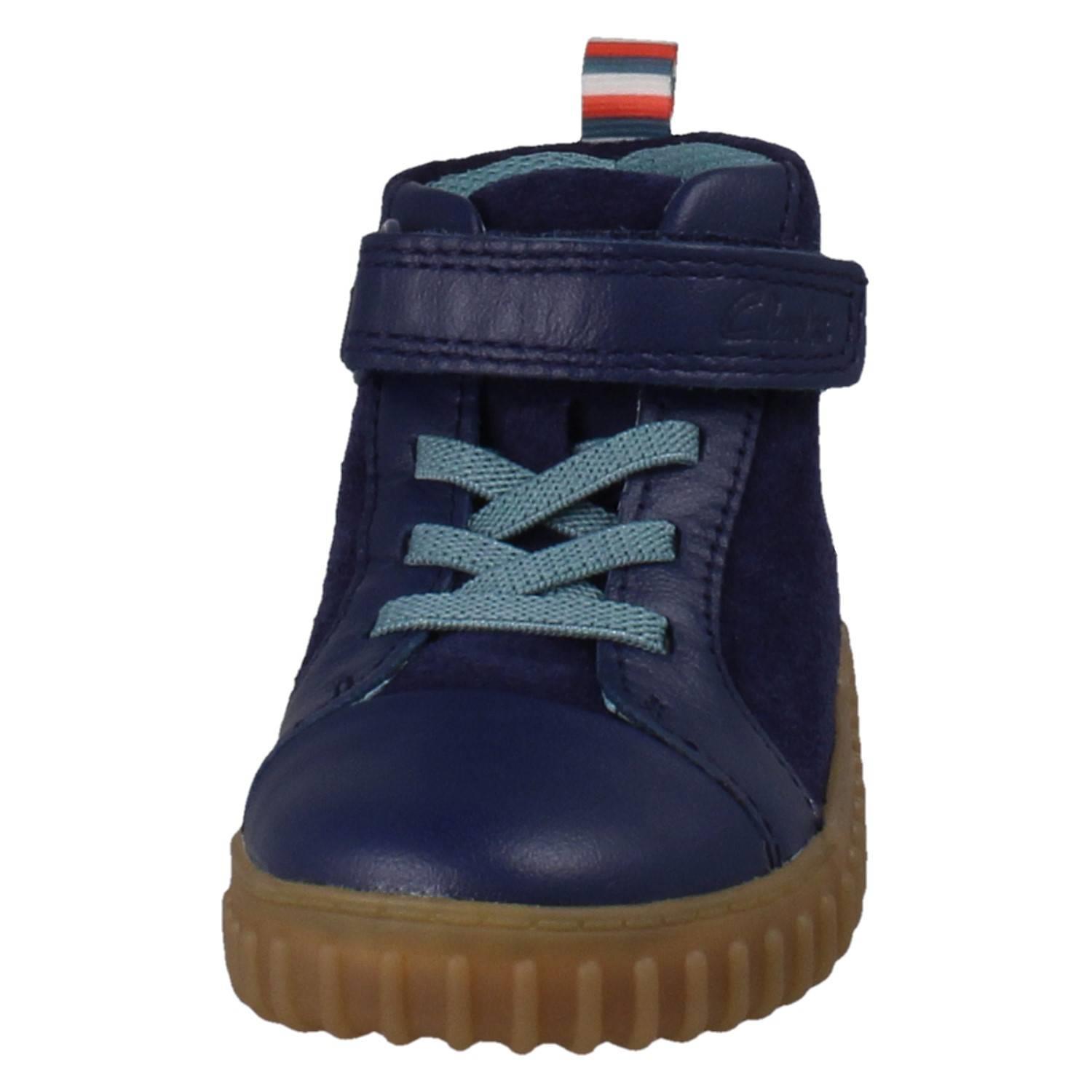 Jungen Clarks Elastische Spitze Kuschelig Bär Face Leather Stiefeletten Cove Art - Picture 9 of 10