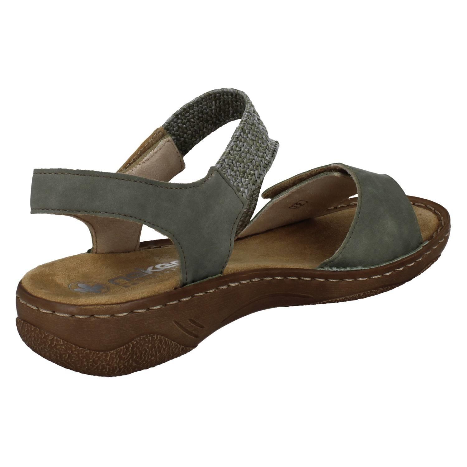 Ladies Rieker Antistress Strappy Elasticated Sandals; V2862 - Picture 6 of 10
