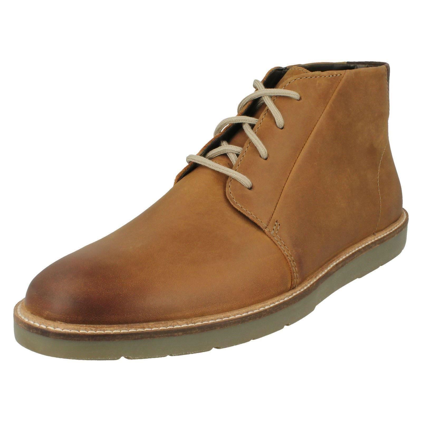 Herren Clarks Freizeit Schnürschuhe Chukka Boots Grandin Günstige | Clarks Grandin Mid Herren Schnürschuhe Braun