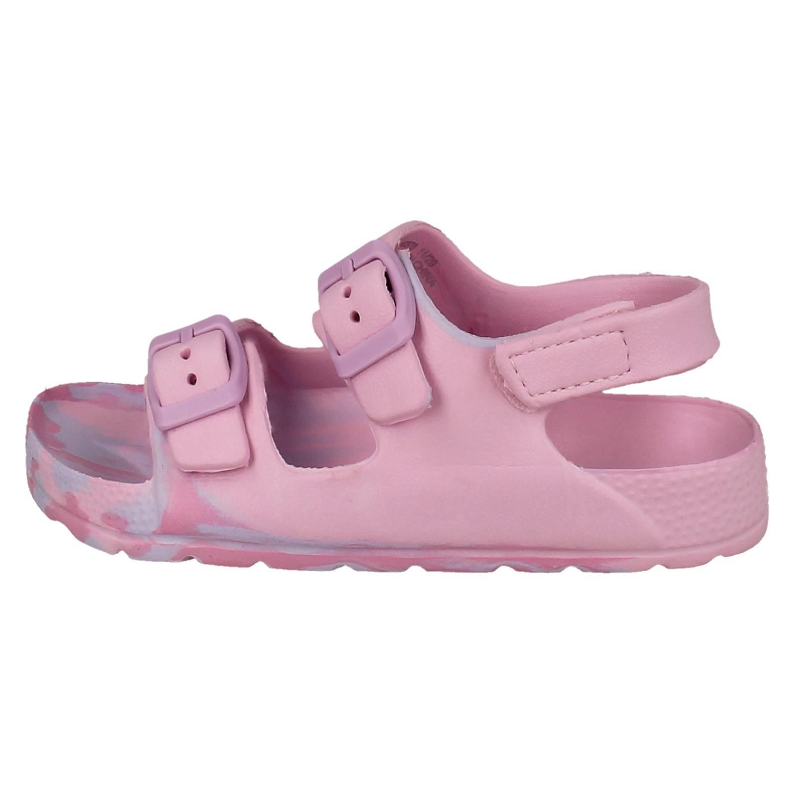 Girls Spot On Double Buckle Slingback Sandals H0378 - Picture 3 of 10