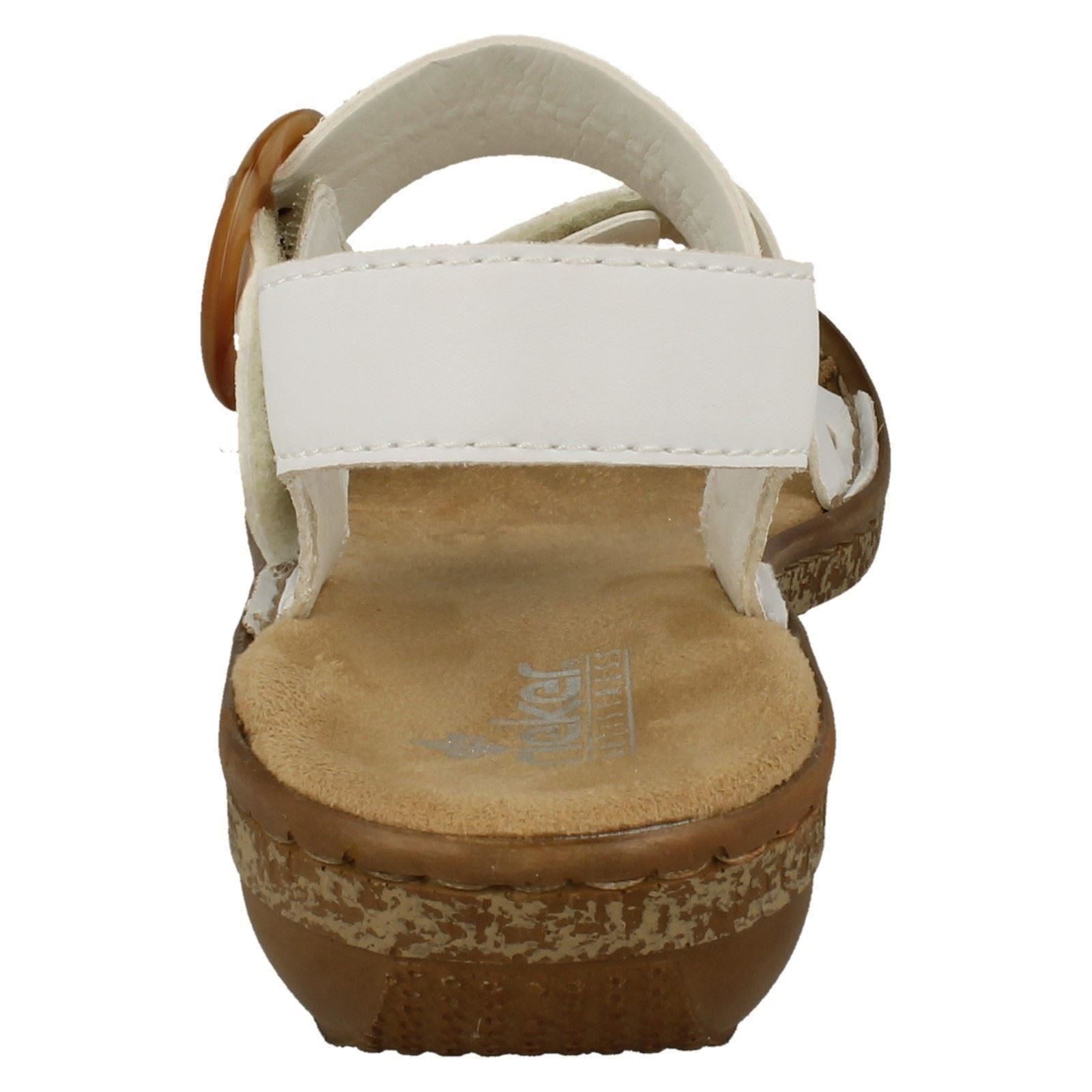 Sandalia Rieker Para Mujer Modelo 628z3 - Plana, Suela RIRICON, Altura 3.5 Cm, Ajuste Cómodo Antistress