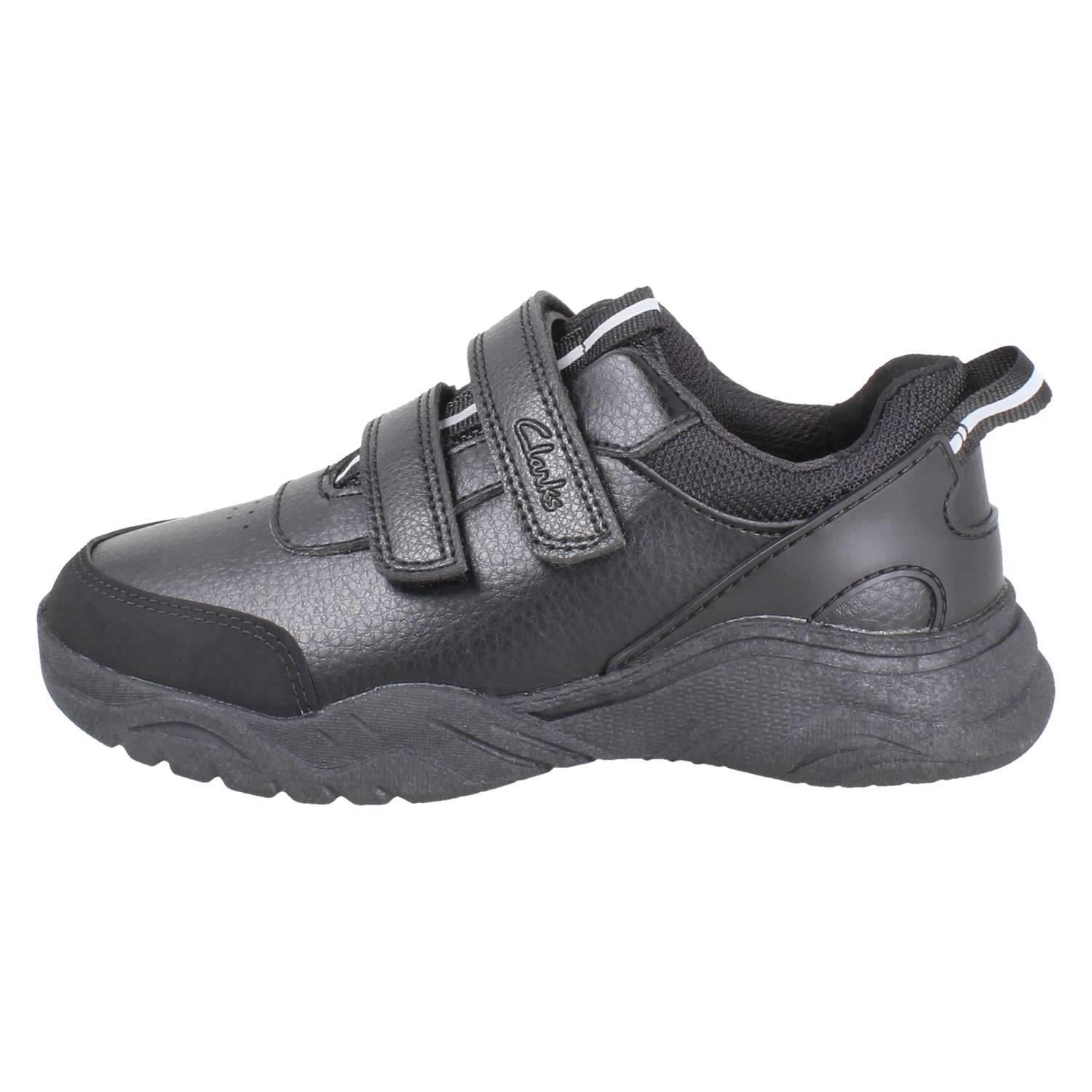 Niños Clarks Sintético Reflectante Deportivo Estilo Escuela Zapatos: Pluma Shine - Imagen 9 de 10