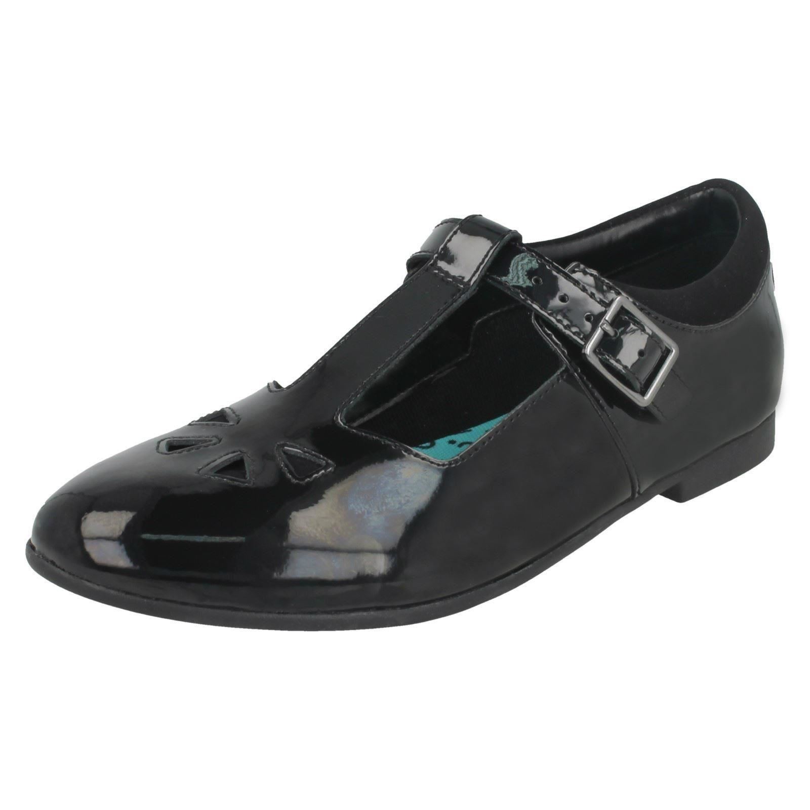 /'Girls Clarks/' T-Bar School Shoes Selsey Play