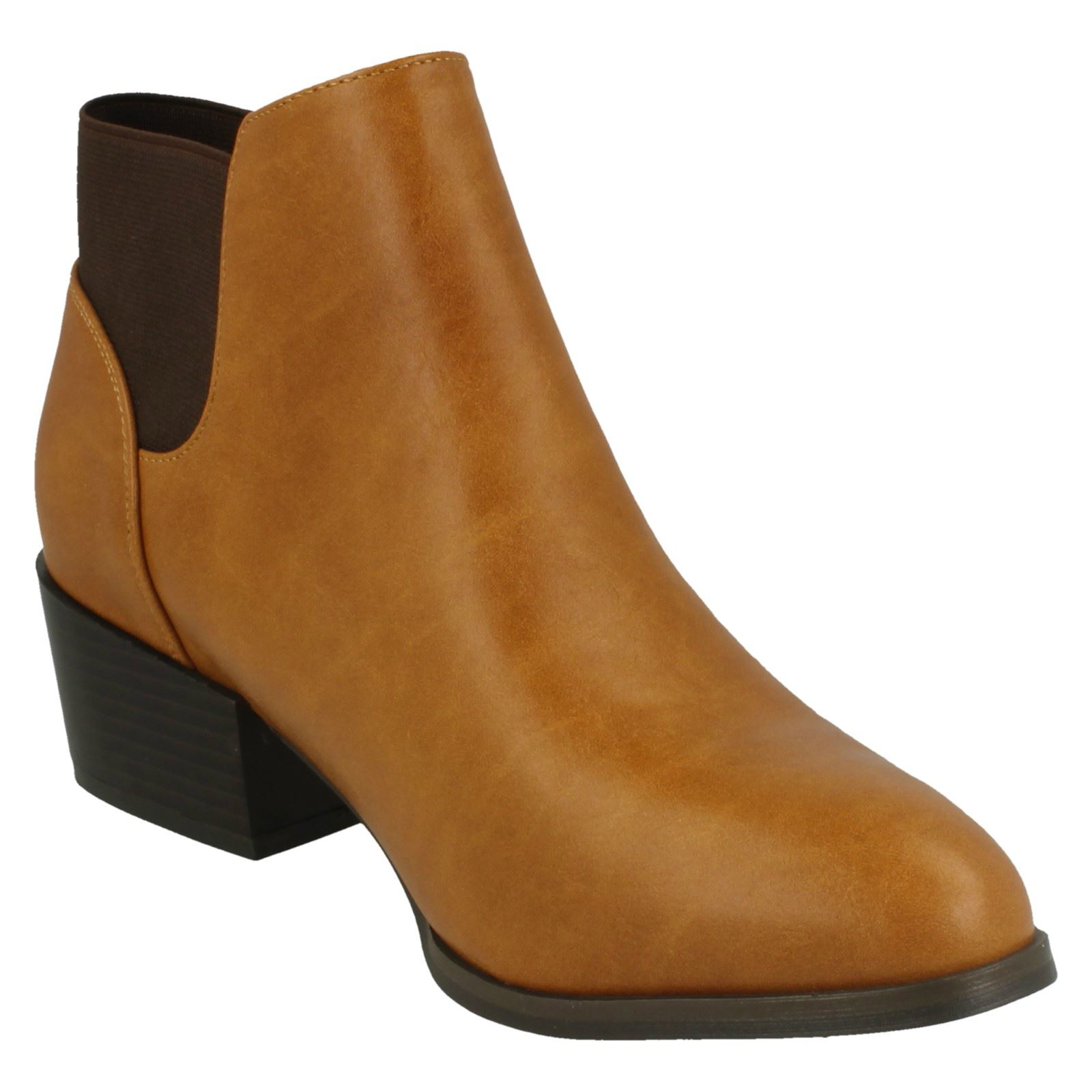 Ladies Spot On F5R0230 Heeled Ankle Boot - Picture 26 of 28