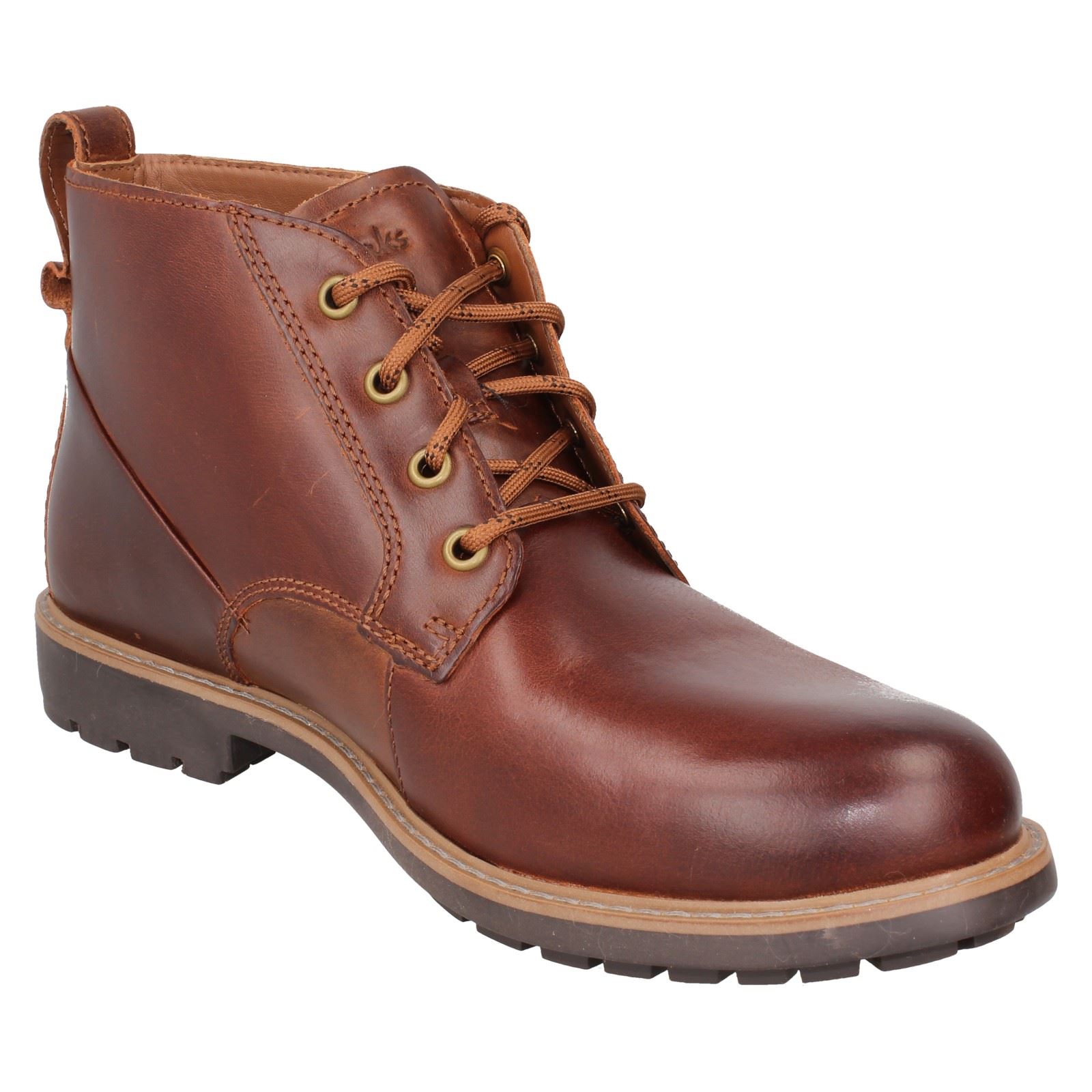 Stivaletti casual da uomo Clarks stringati intelligenti Westcombe medi - Foto 18 di 19