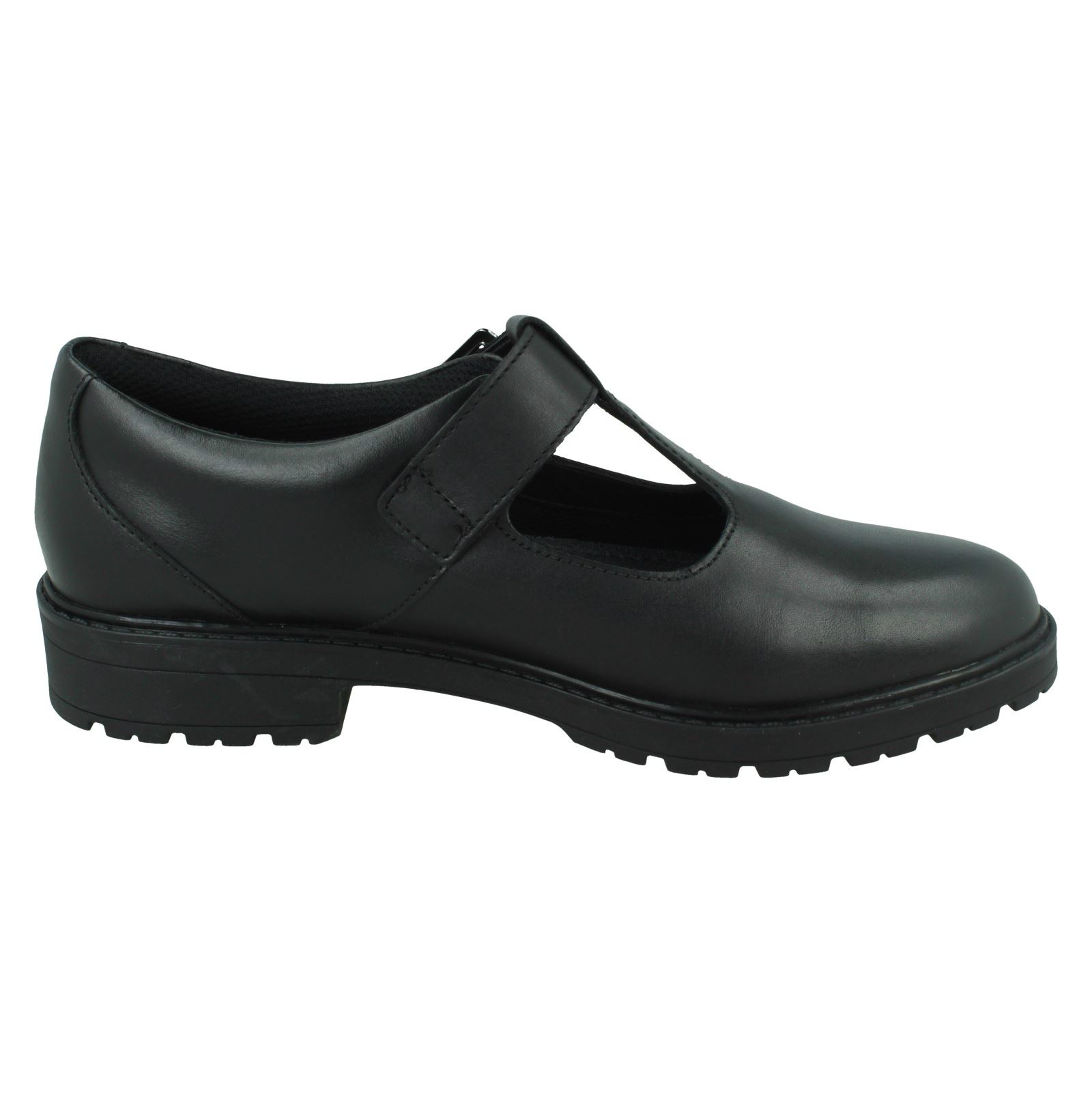 Girls Clarks TBar School Shoes 'Loxham Shine' eBay