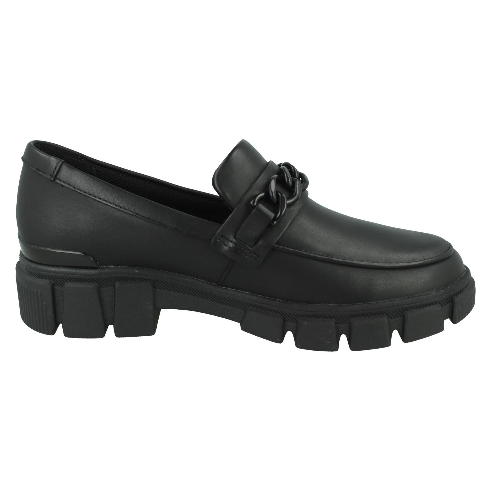 Girls Clarks Leather / Patent Chunky Sole School Shoes Evyn Walk Y - Picture 16 of 19