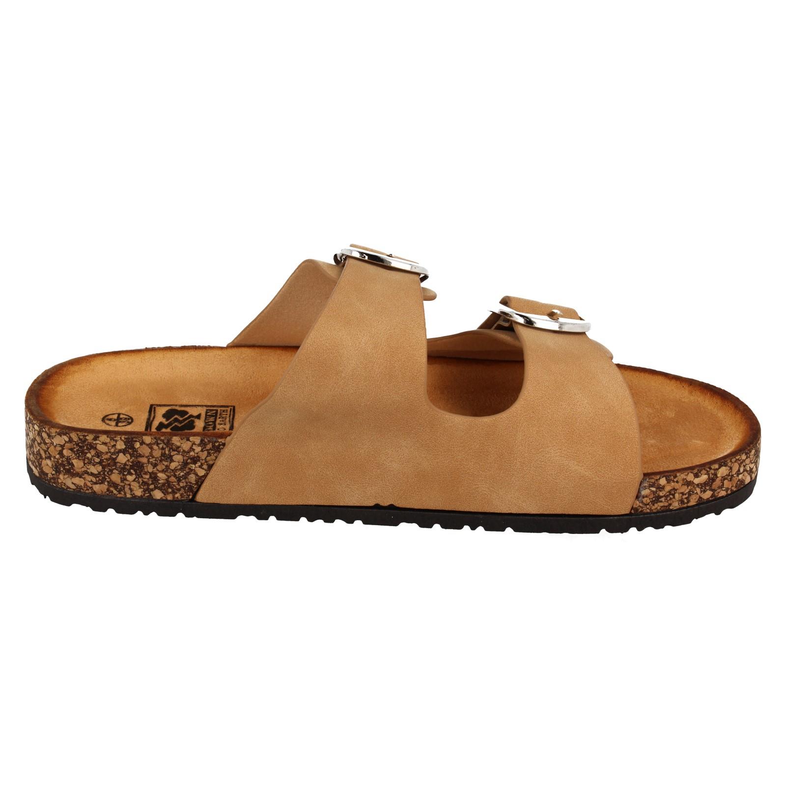 Ladies Down to Earth Low Flatform Dual Buckle Mule Sandal 'F1R2090' - Picture 34 of 46