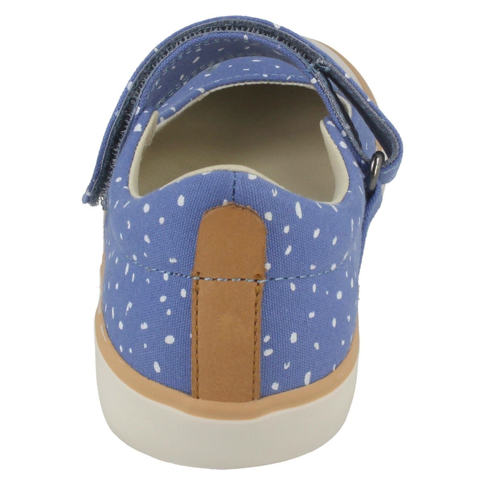 Girls Clarks Single Strap Casual Flats /'Comic Buzz/'