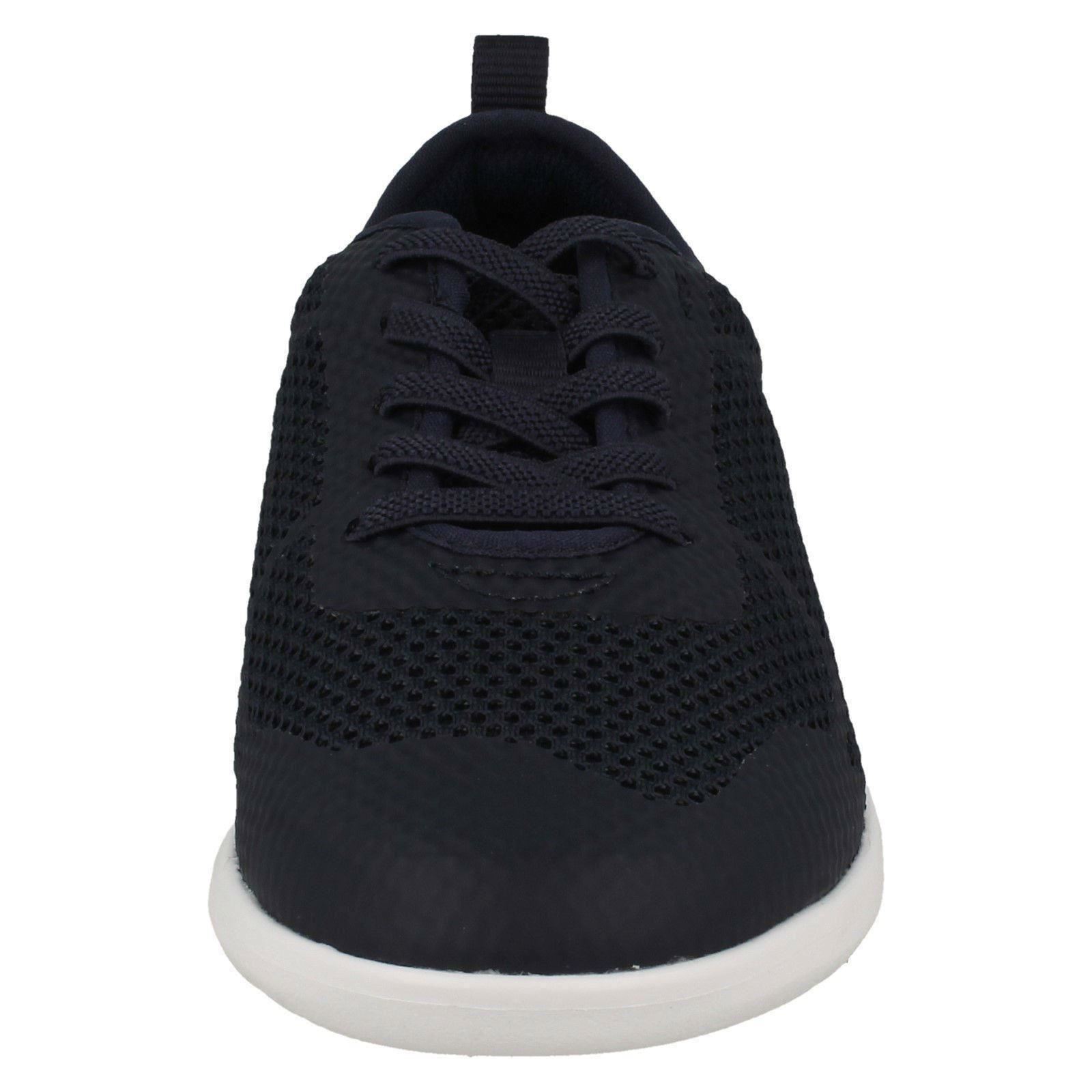clarks childrens black trainers