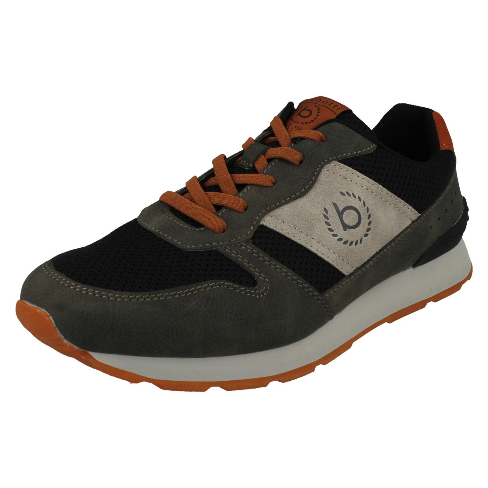 Mens Bugatti Casual Lace Up Logo Detailed Trainers 323-30806-5069 - Picture 2 of 10