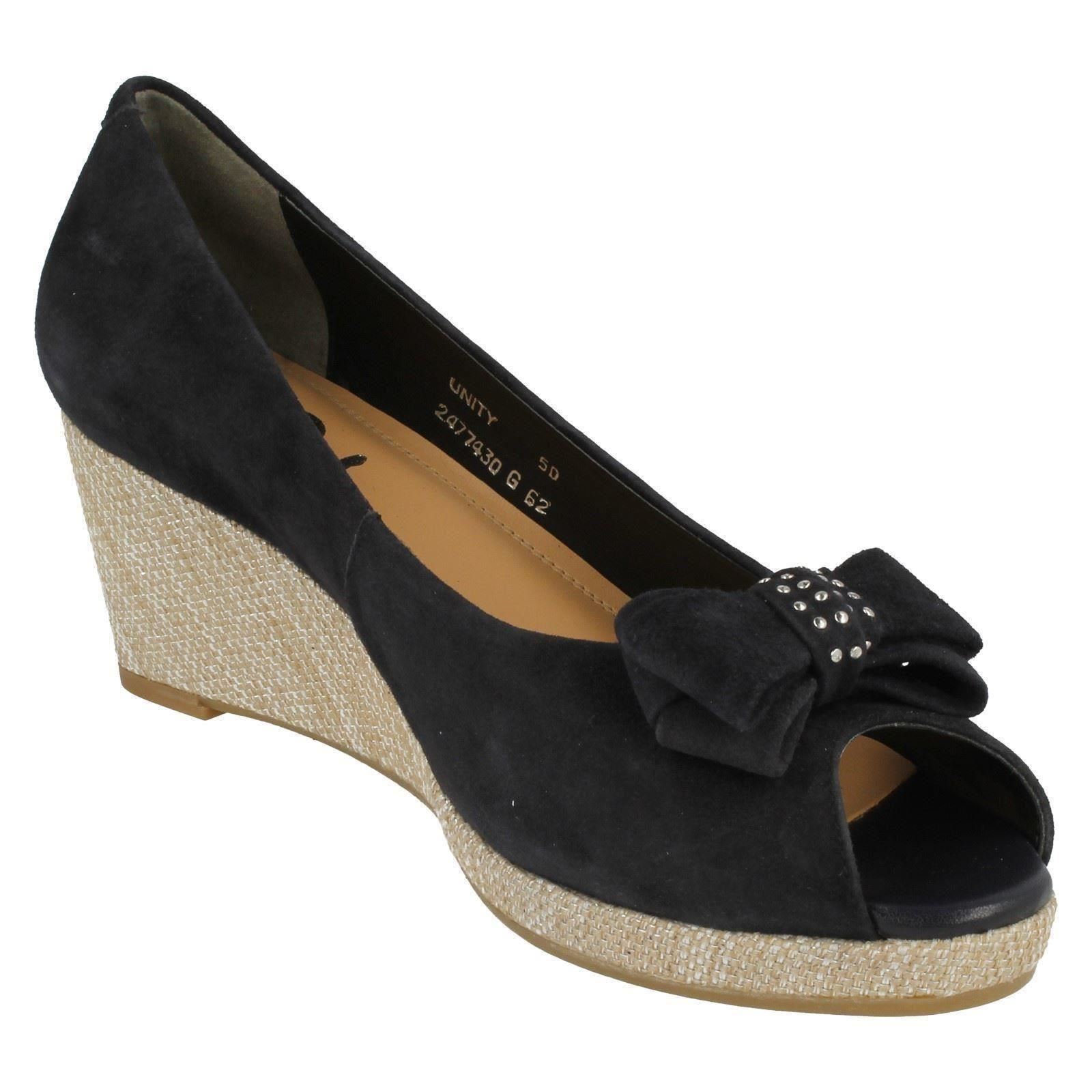 Señoras van dal Zapatos Slip On Cuña De Punta Abierta Zapatos dal Unity a9f9a1 Señoras van dal Zapatos Slip On Cuña De Punta Abierta Zapatos dal Unity a9f9a1