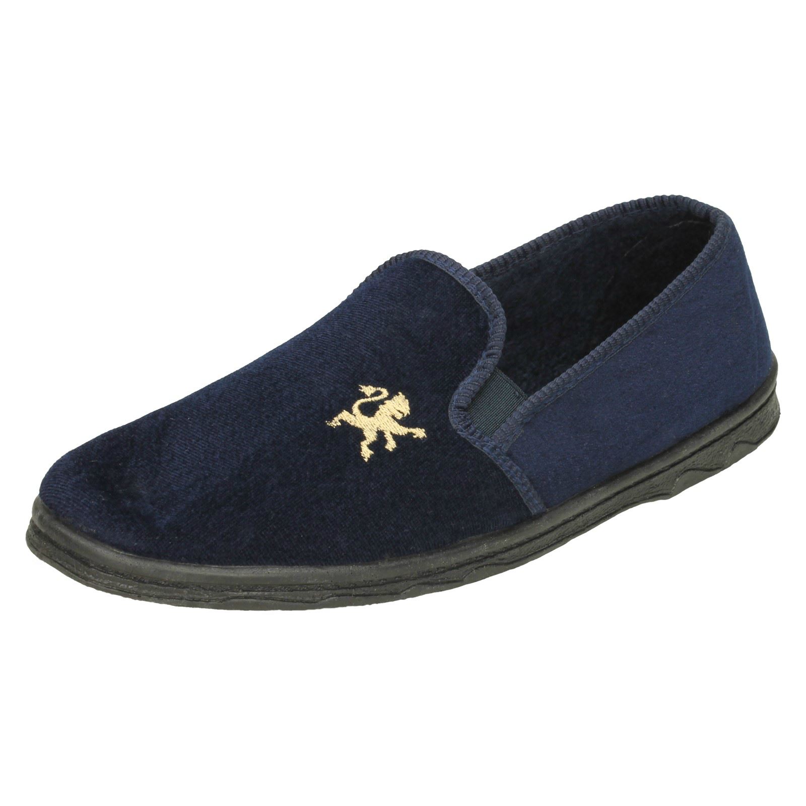 Mens Spot On Comfort Slippers 'X2R009' - Picture 2 of 10