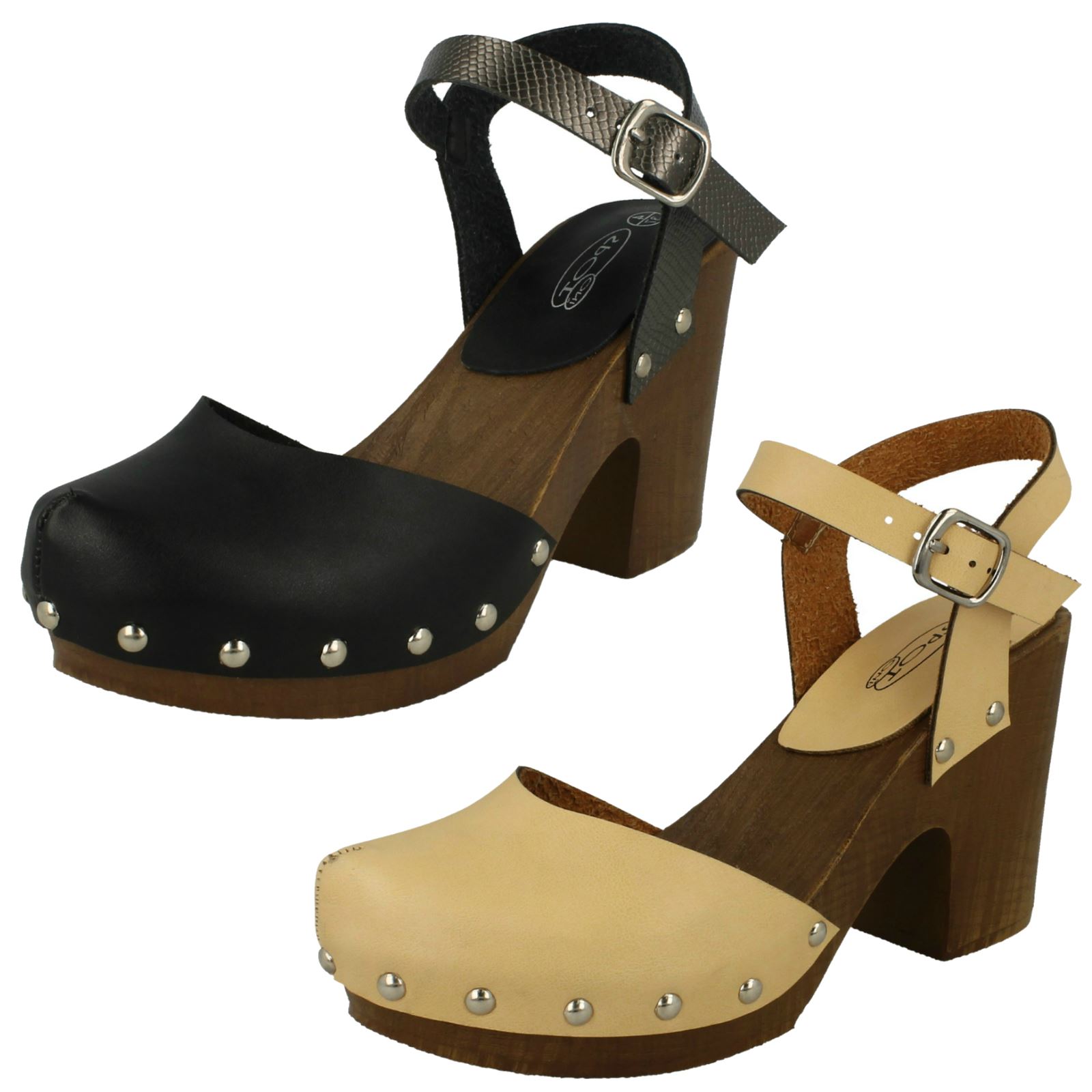zuecos de madera mujer