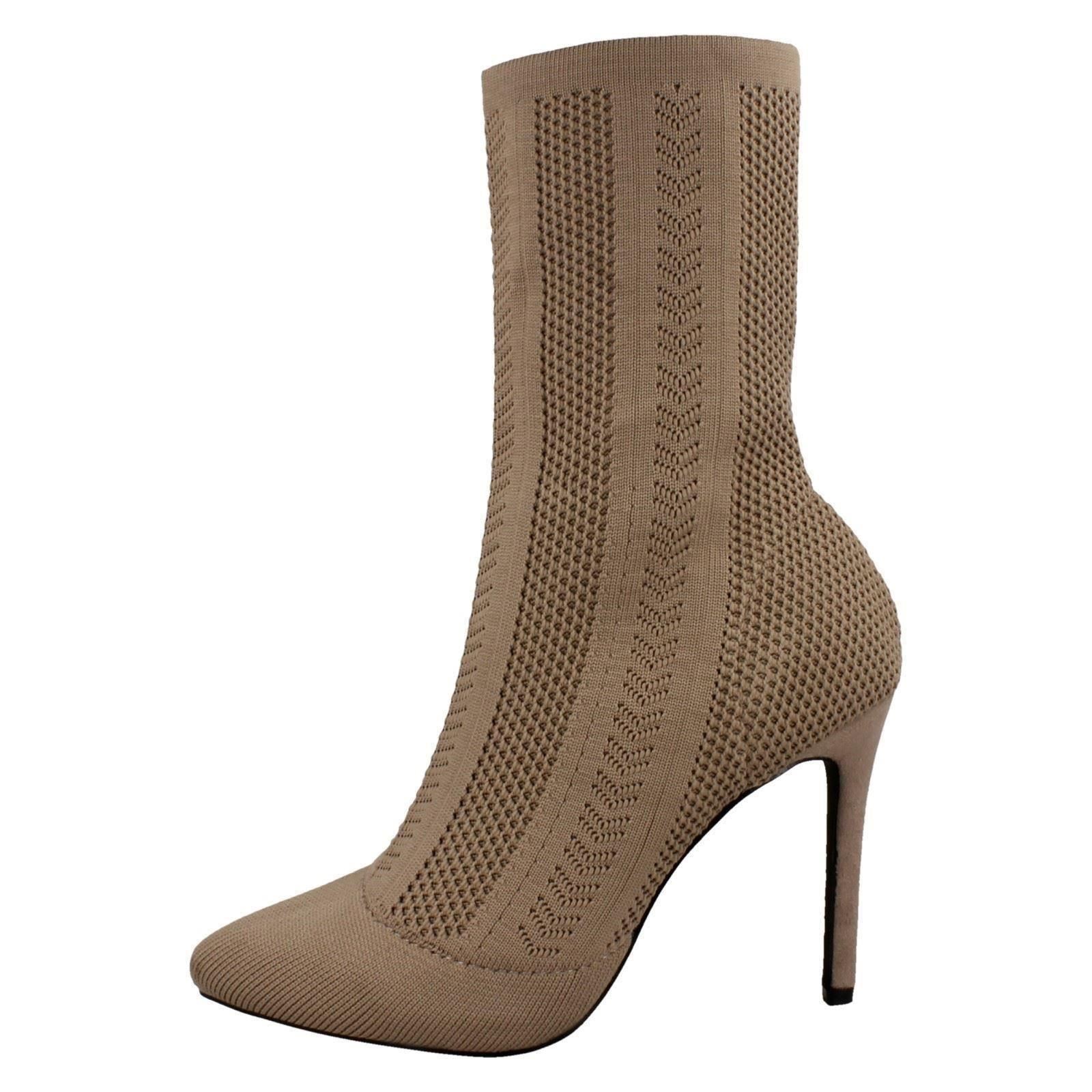 Botas de pantorrilla tejidas de tacón alto Anne Michelle para dama *F5R0876* - Imagen 17 de 19