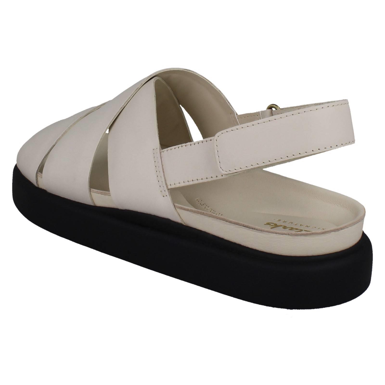 Damen Clarks Gepolstert Leather Kreuz Über Riemchensandalen; Aristella Sonne - Bild 13 von 19