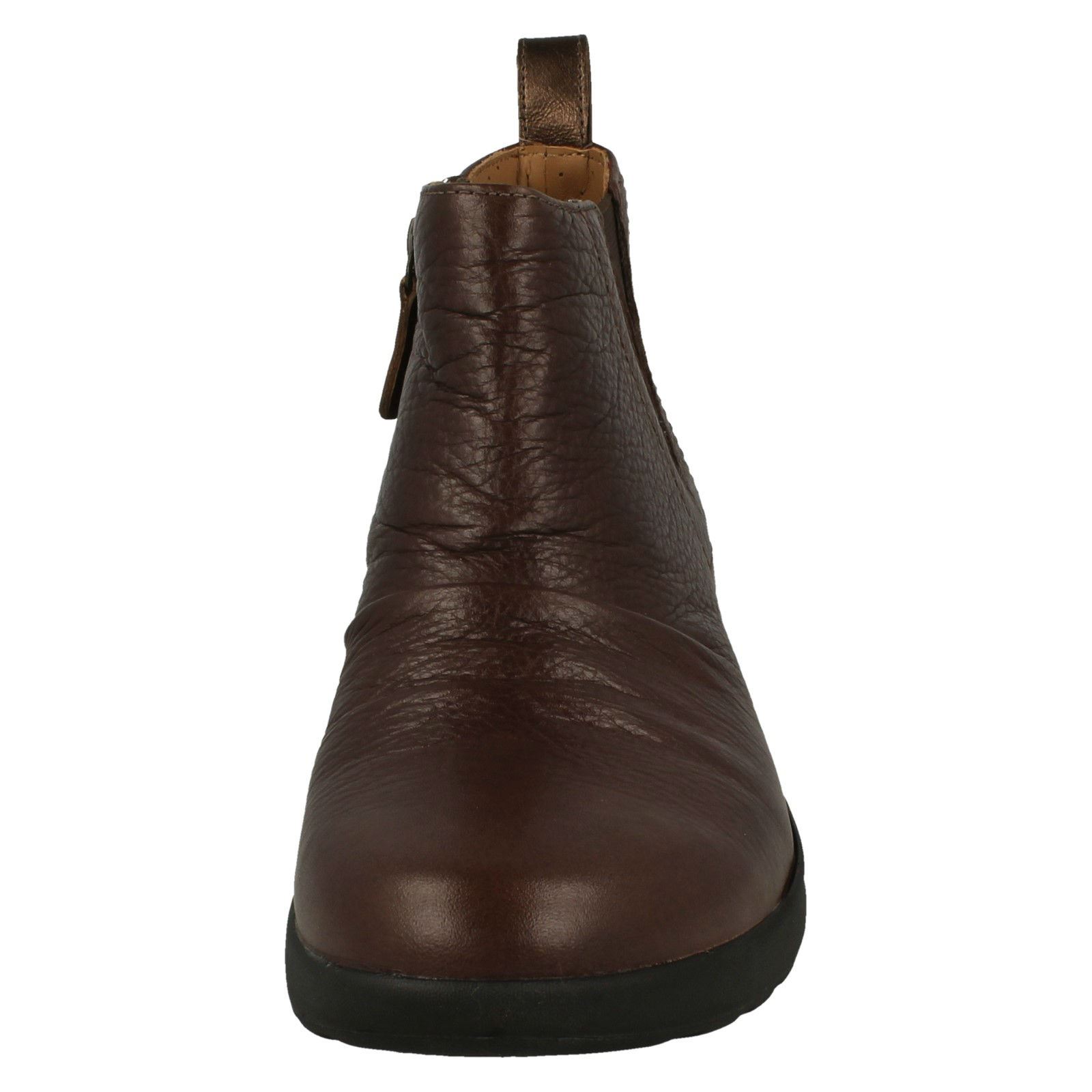 Ladies Clarks Casual Removable Insoles Zip Up Leather