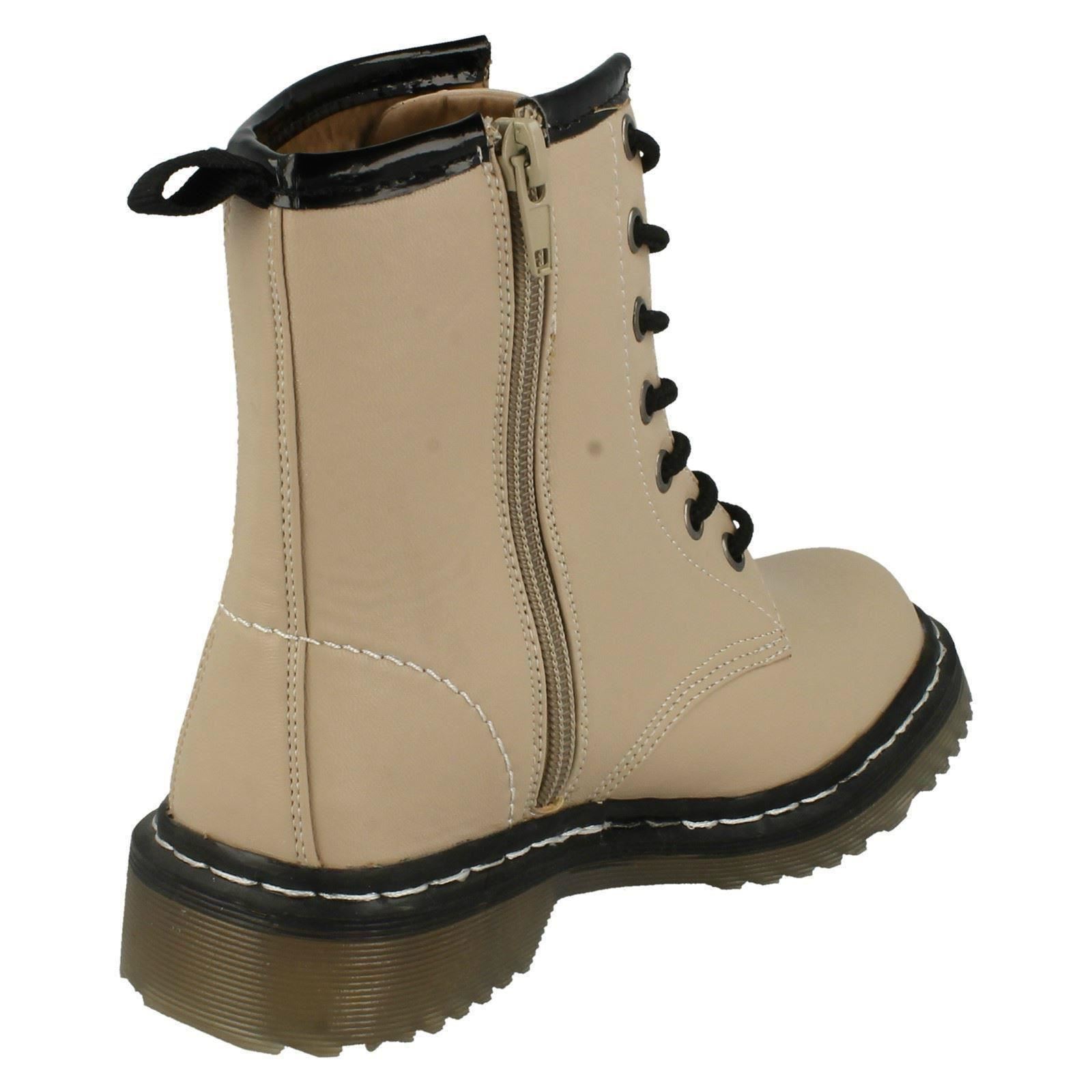 Girls Spot On Doc Martin Styled Boots eBay