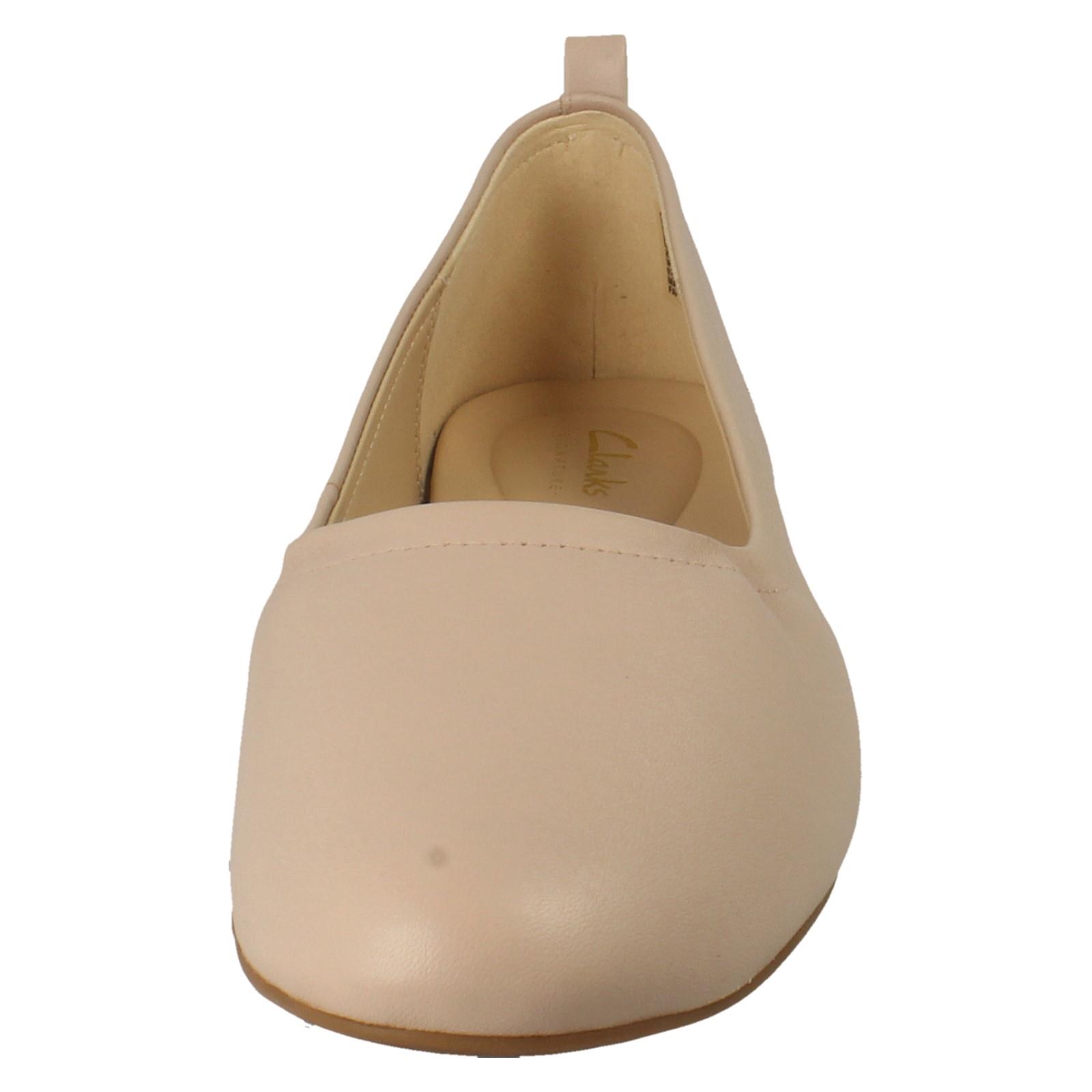 Bailarina sin cordones de cuero Laides Clarks zapatos planos inteligentes Fawna suaves *Fawna suaves* - Imagen 9 de 19