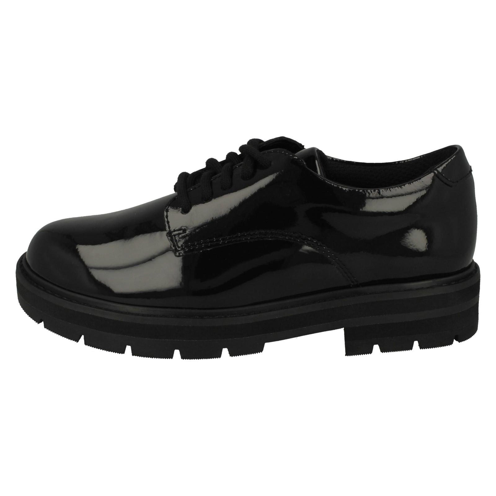Scarpe da scuola grosse stringate Clarks ragazze pizzo - Foto 9 di 10