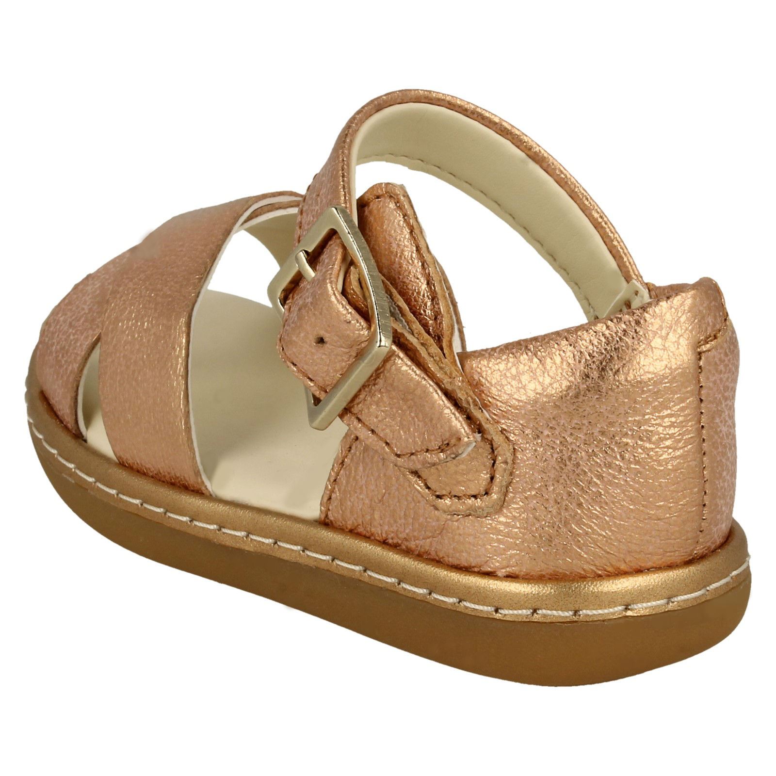 Girls Clarks Cross Detailed Skylark Pure T Sandals - Picture 4 of 19