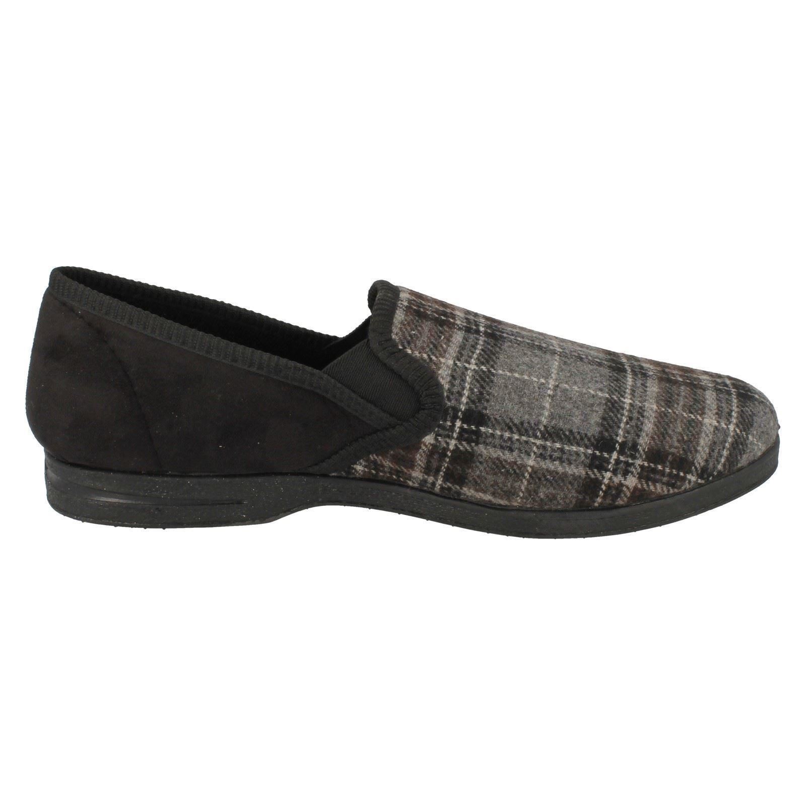 Herren Spot On Slipper Home Lounge Textil Hausschuhe X2R013 - Bild 7 von 19