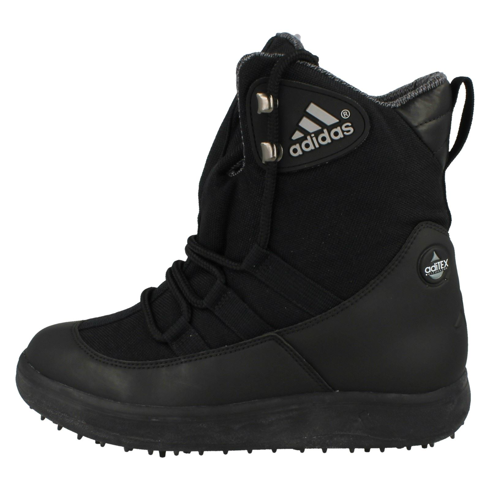 Boys Adidas Waterproof Lace Up Golf Boots 'Mud Skipper II' - Picture 2 of 9