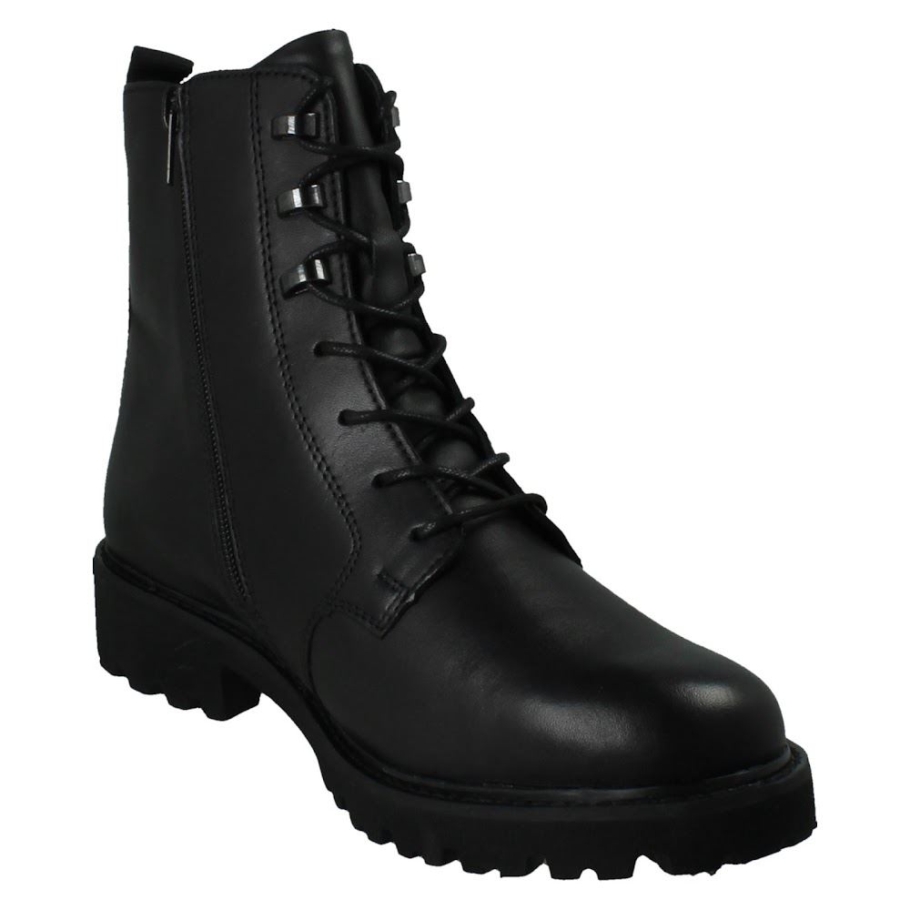 Ladies Remonte-Tex Leather Zip Lace Up Water Resistant Ankle Boots *D8656* - Picture 8 of 10